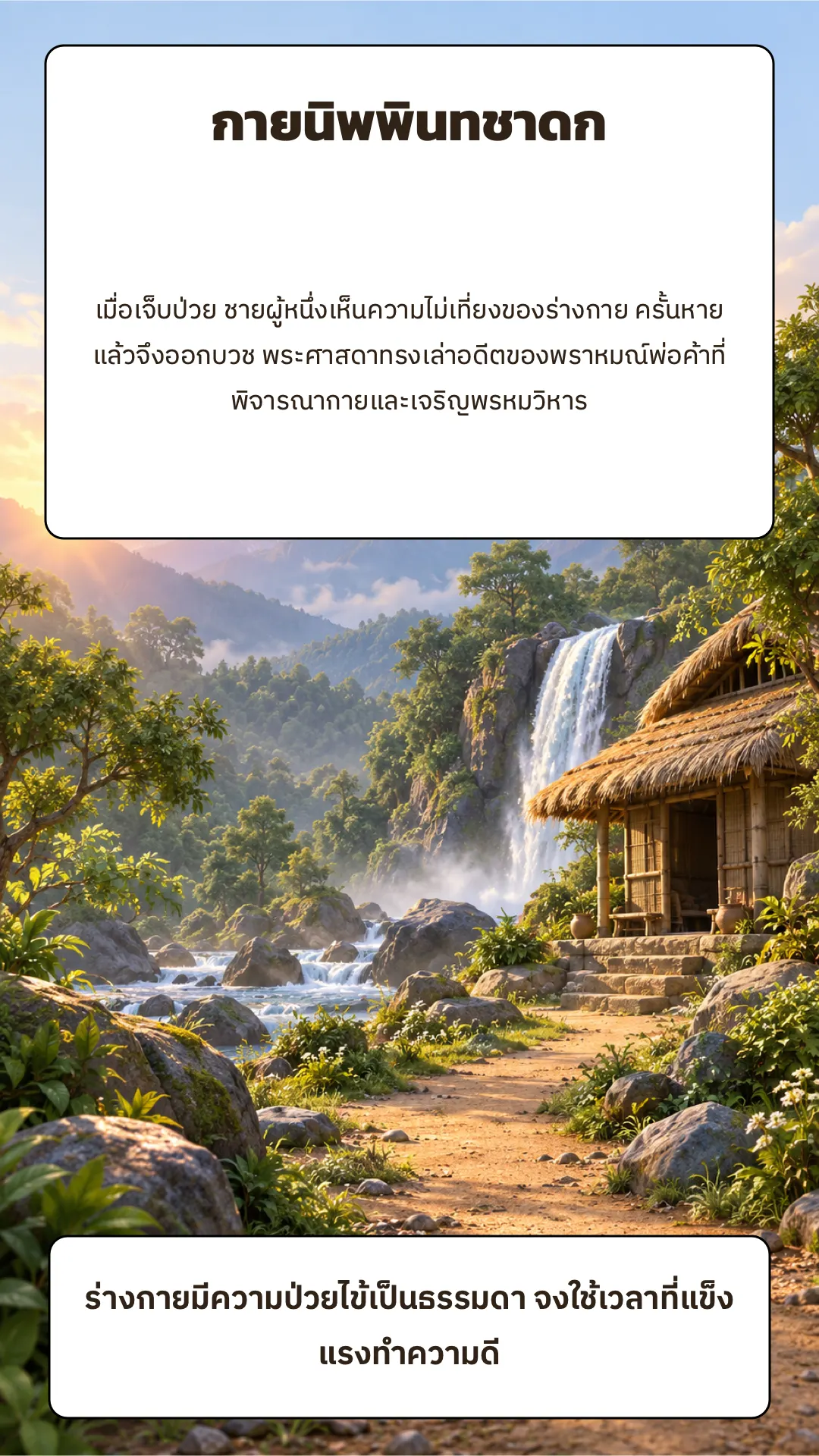 กายนิพพินทชาดก ปกหลัง