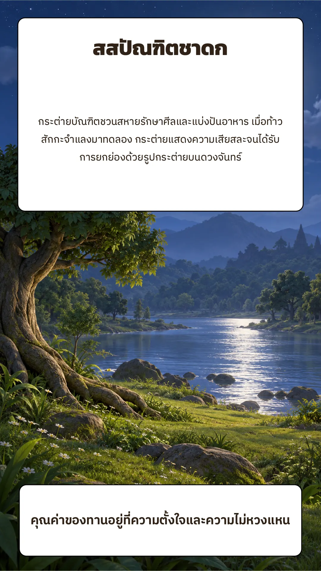สสปัณฑิตชาดก ปกหลัง