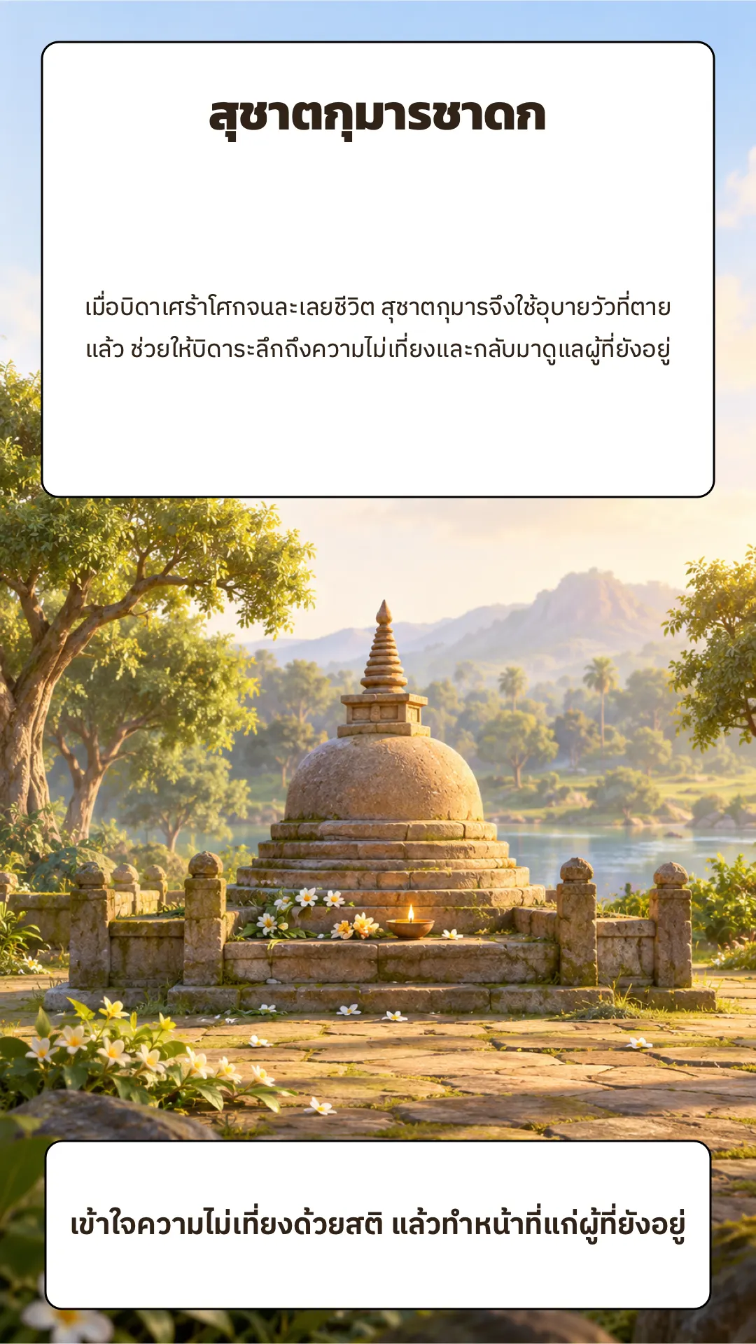สุชาตกุมารชาดก ปกหลัง