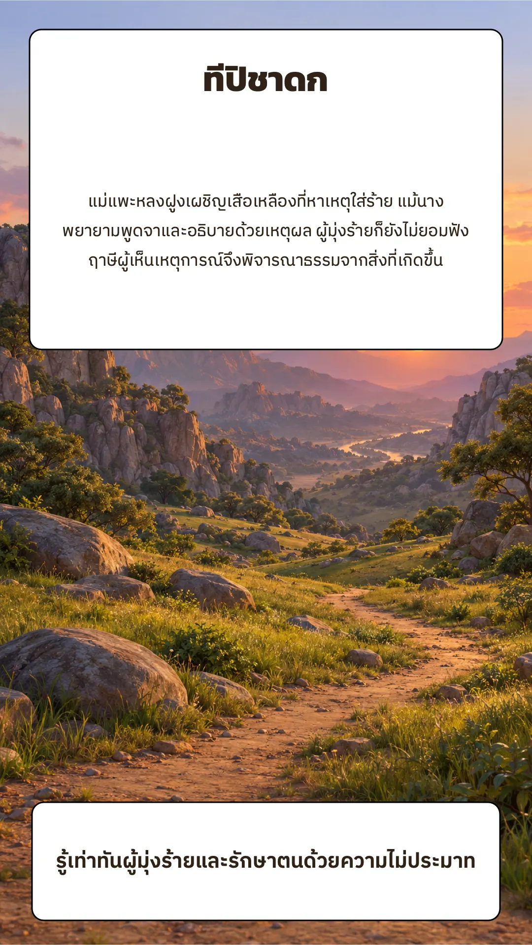 ทีปิชาดก ปกหลัง