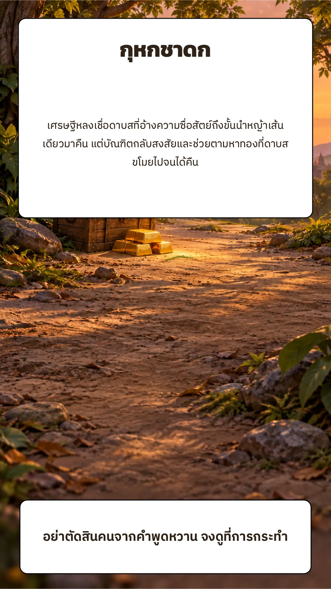 กุหกชาดก ปกหลัง
