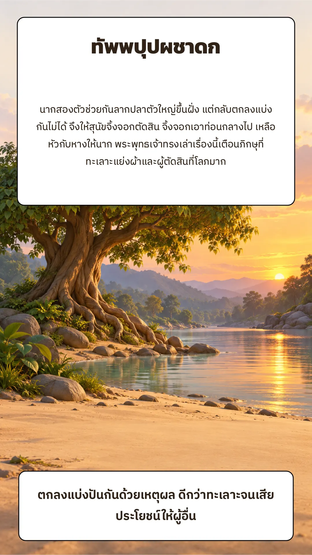 ทัพพปุปผชาดก ปกหลัง