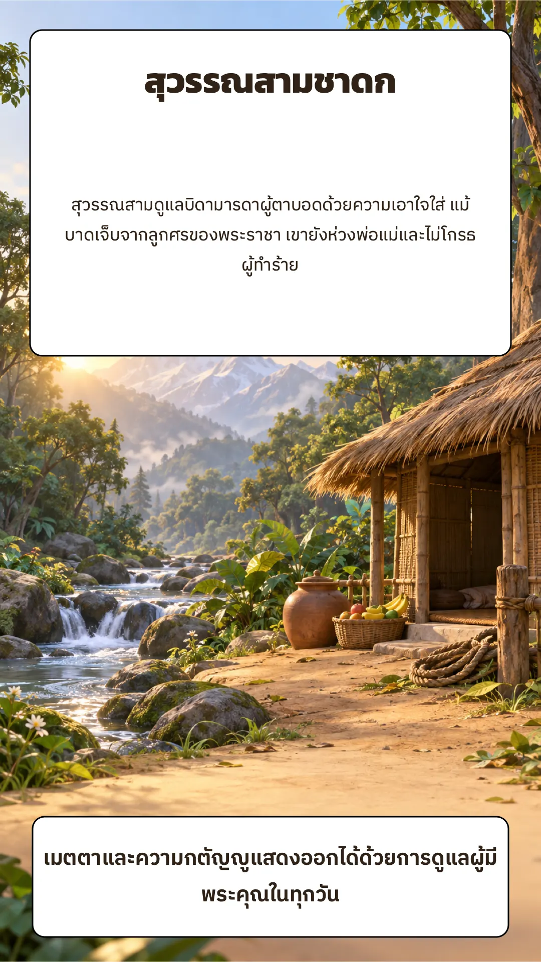 สุวรรณสามชาดก ปกหลัง