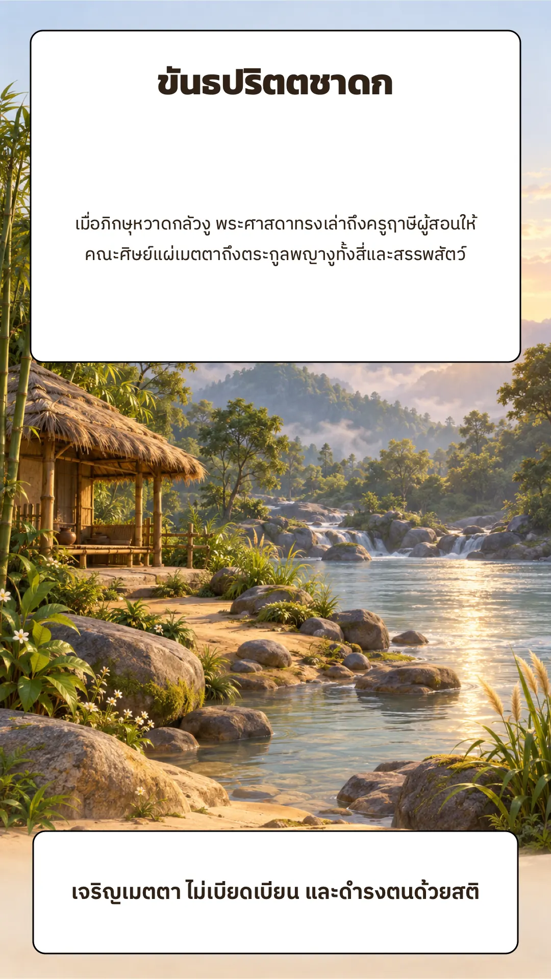 ขันธปริตตชาดก ปกหลัง