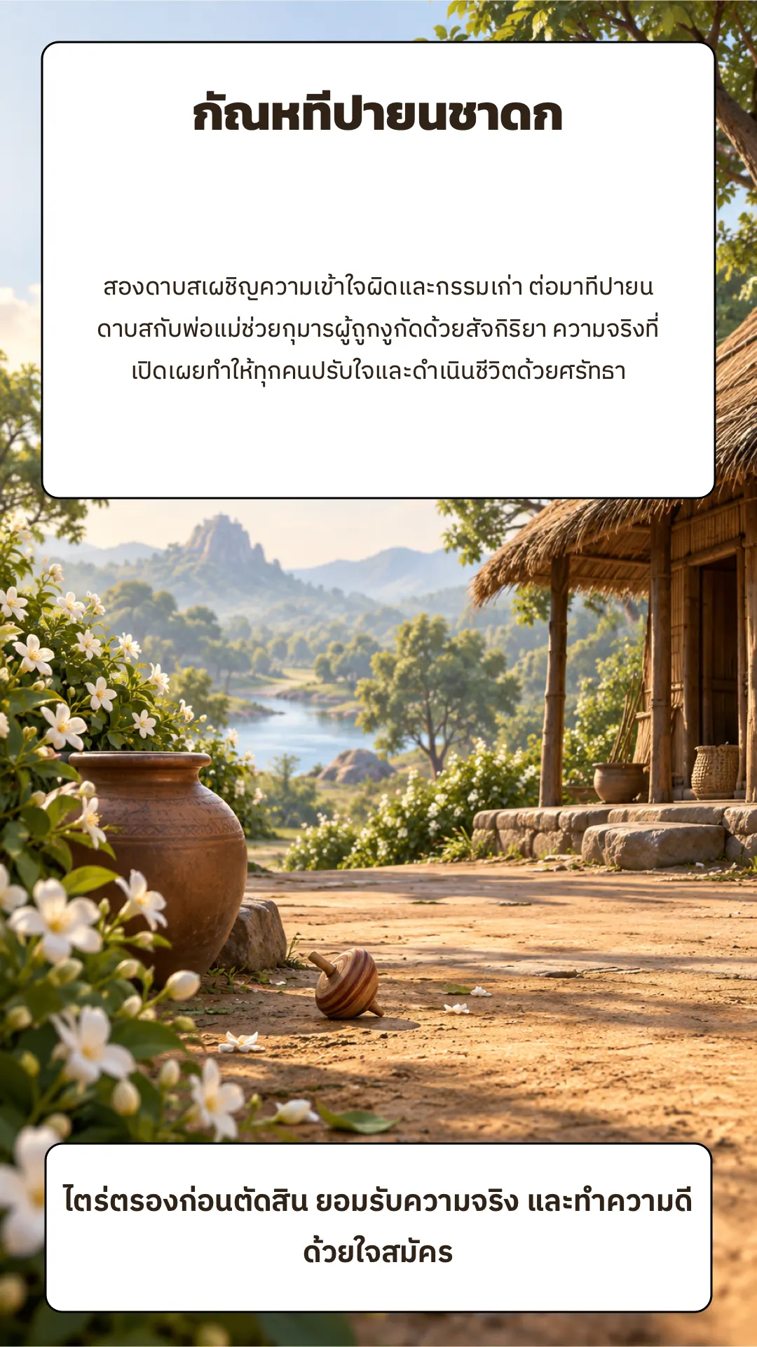 กัณหทีปายนชาดก ปกหลัง