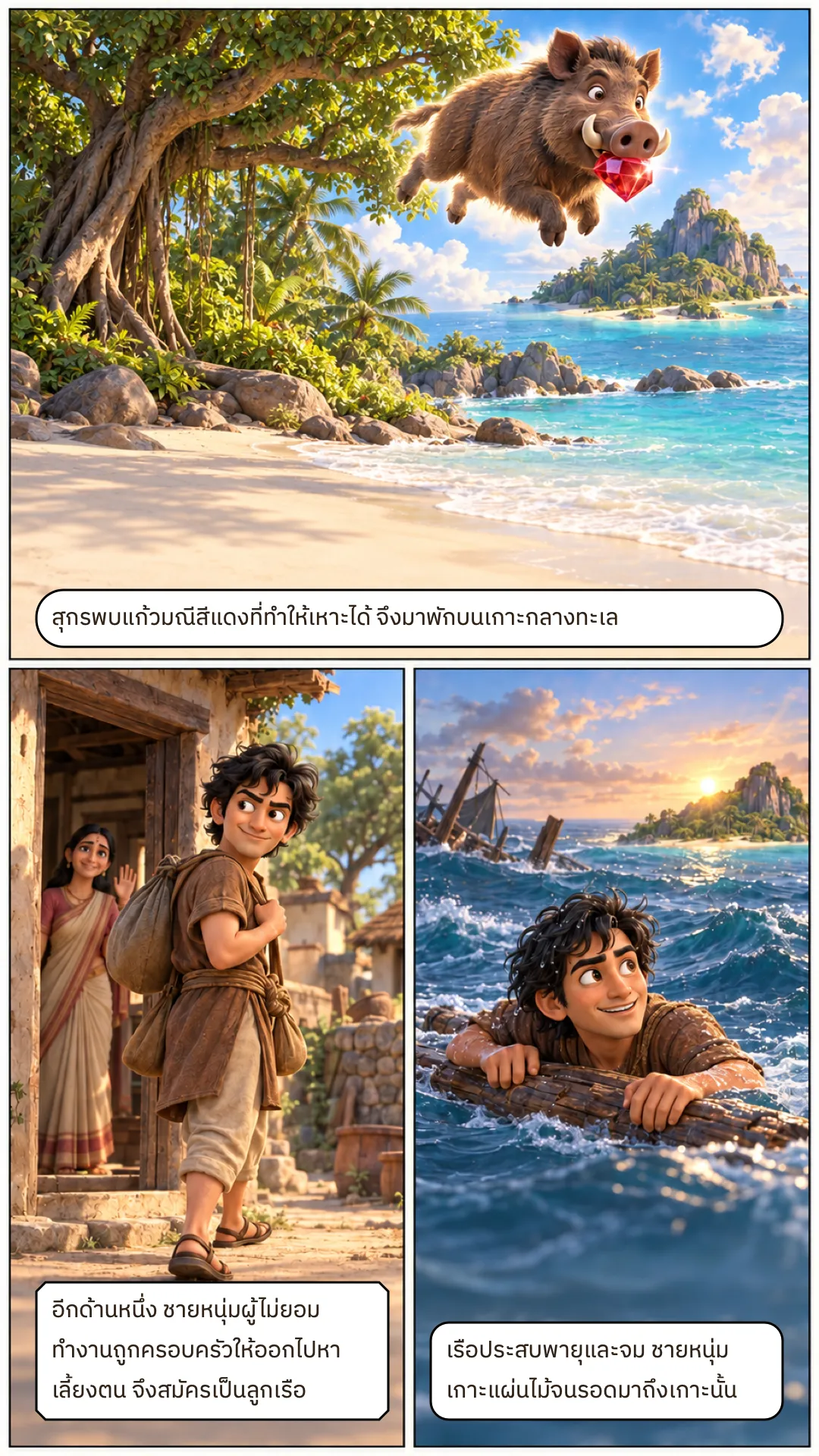 ทธิวาหนชาดก หน้า 3