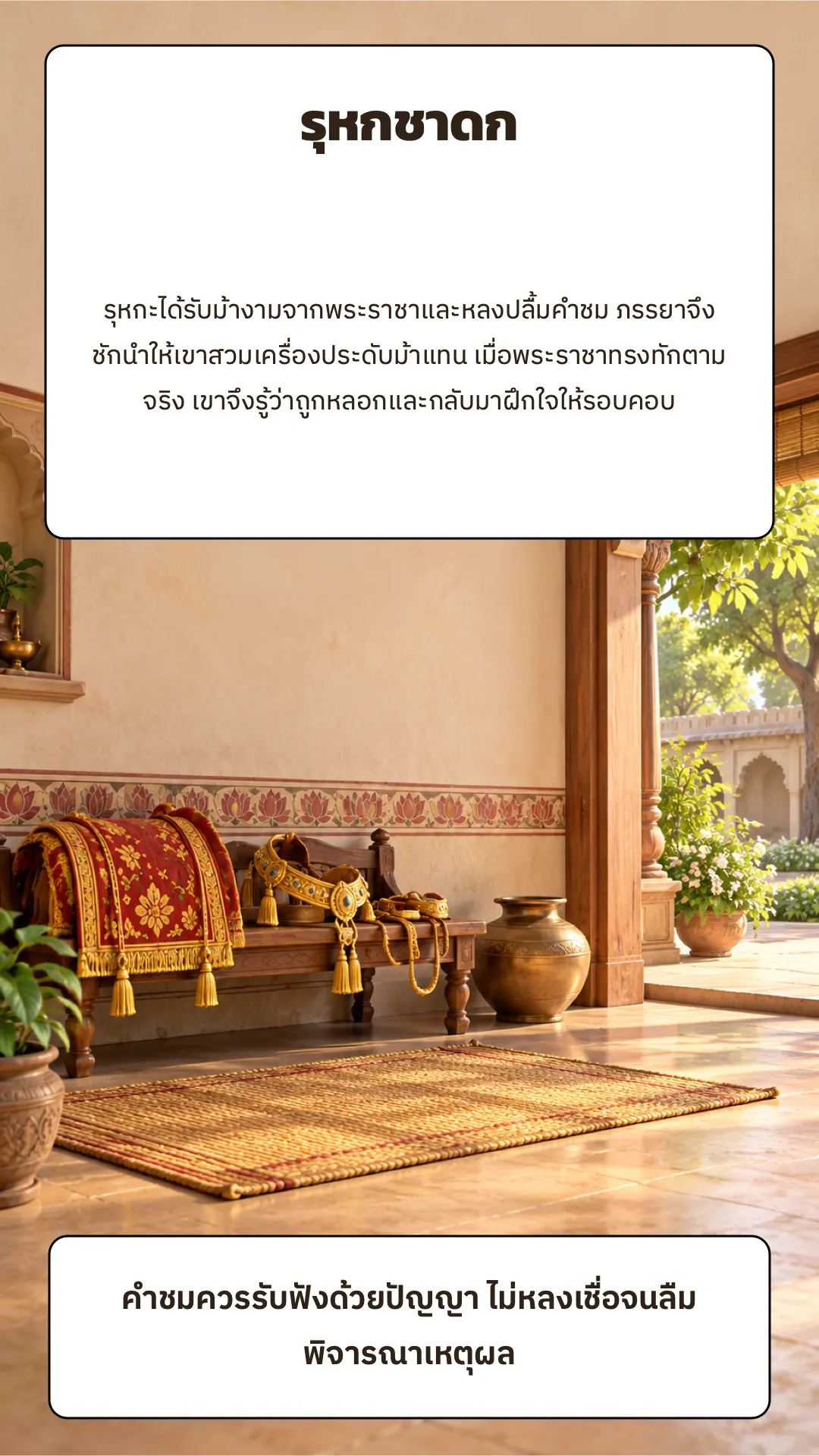 รุหกชาดก ปกหลัง