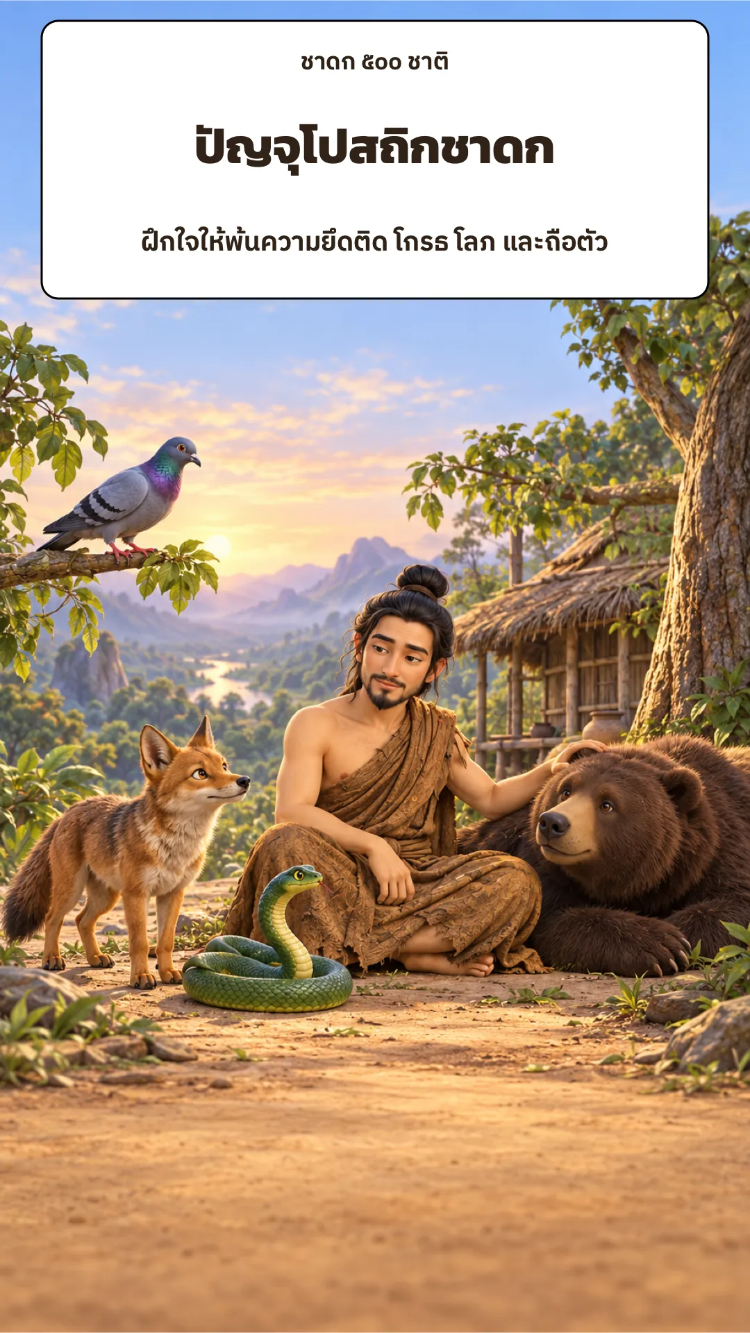 ปกเรื่อง ปัญจุโปสถิกชาดก