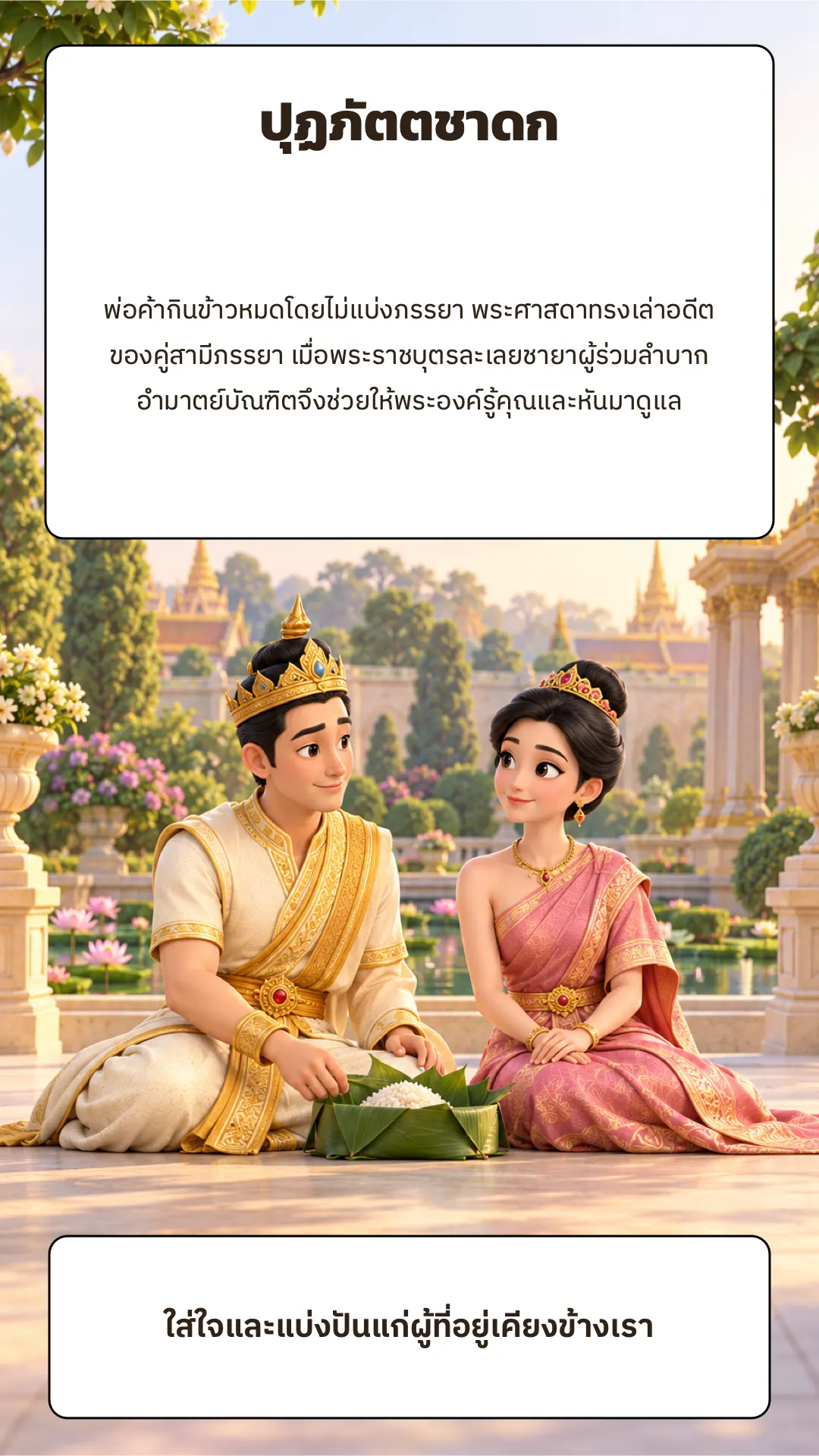 ปุฏภัตตชาดก ปกหลัง