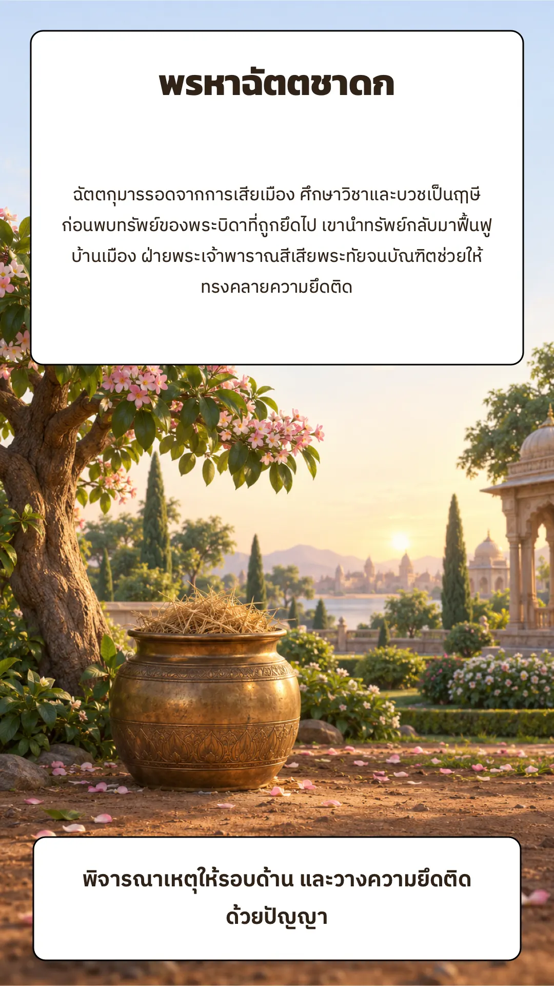 พรหาฉัตตชาดก ปกหลัง