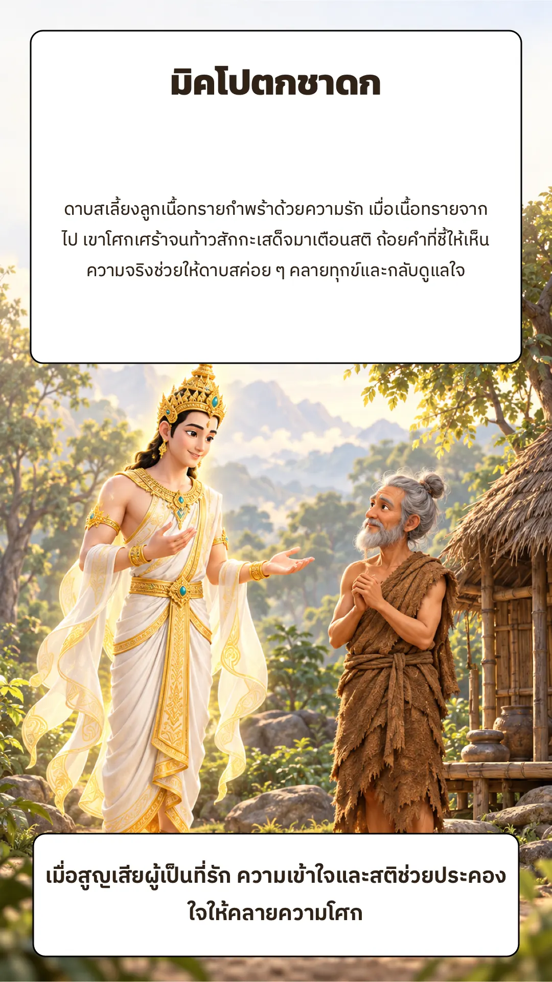 มิคโปตกชาดก ปกหลัง