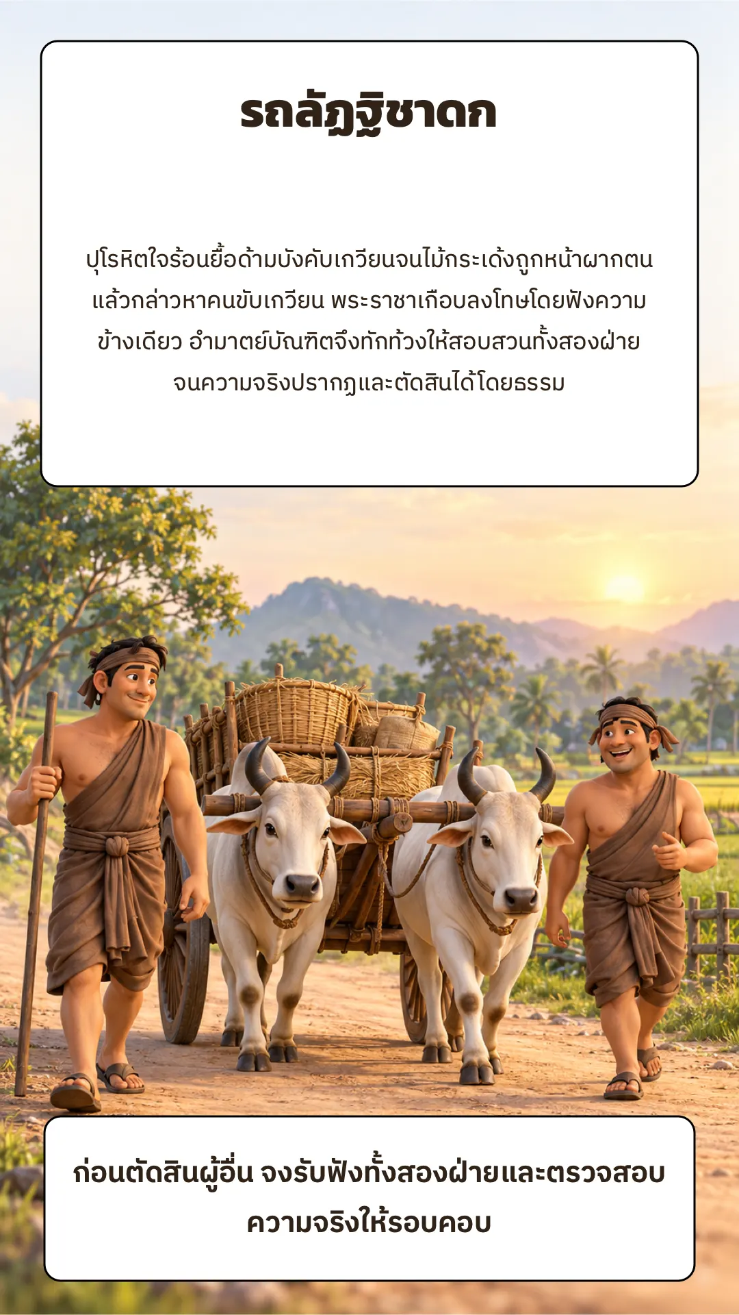 รถลัฏฐิชาดก ปกหลัง