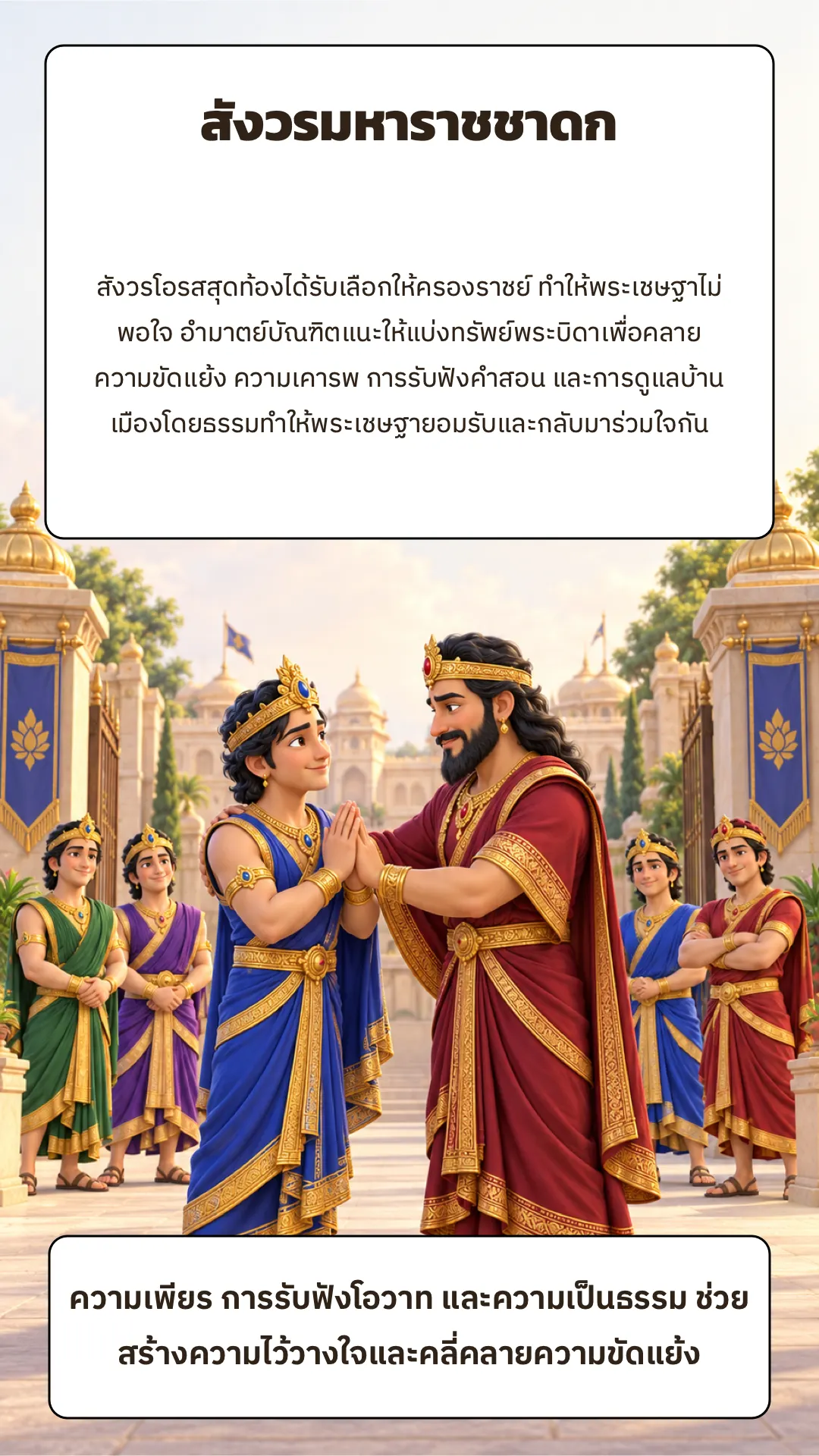 สังวรมหาราชชาดก ปกหลัง