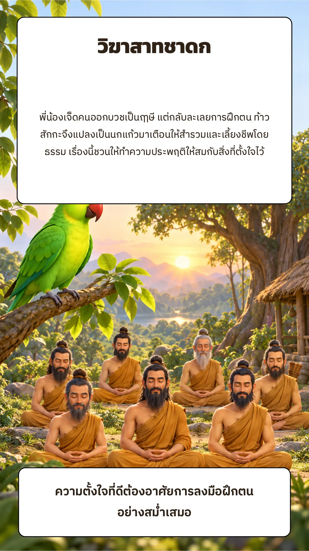 วิฆาสาทชาดก ปกหลัง