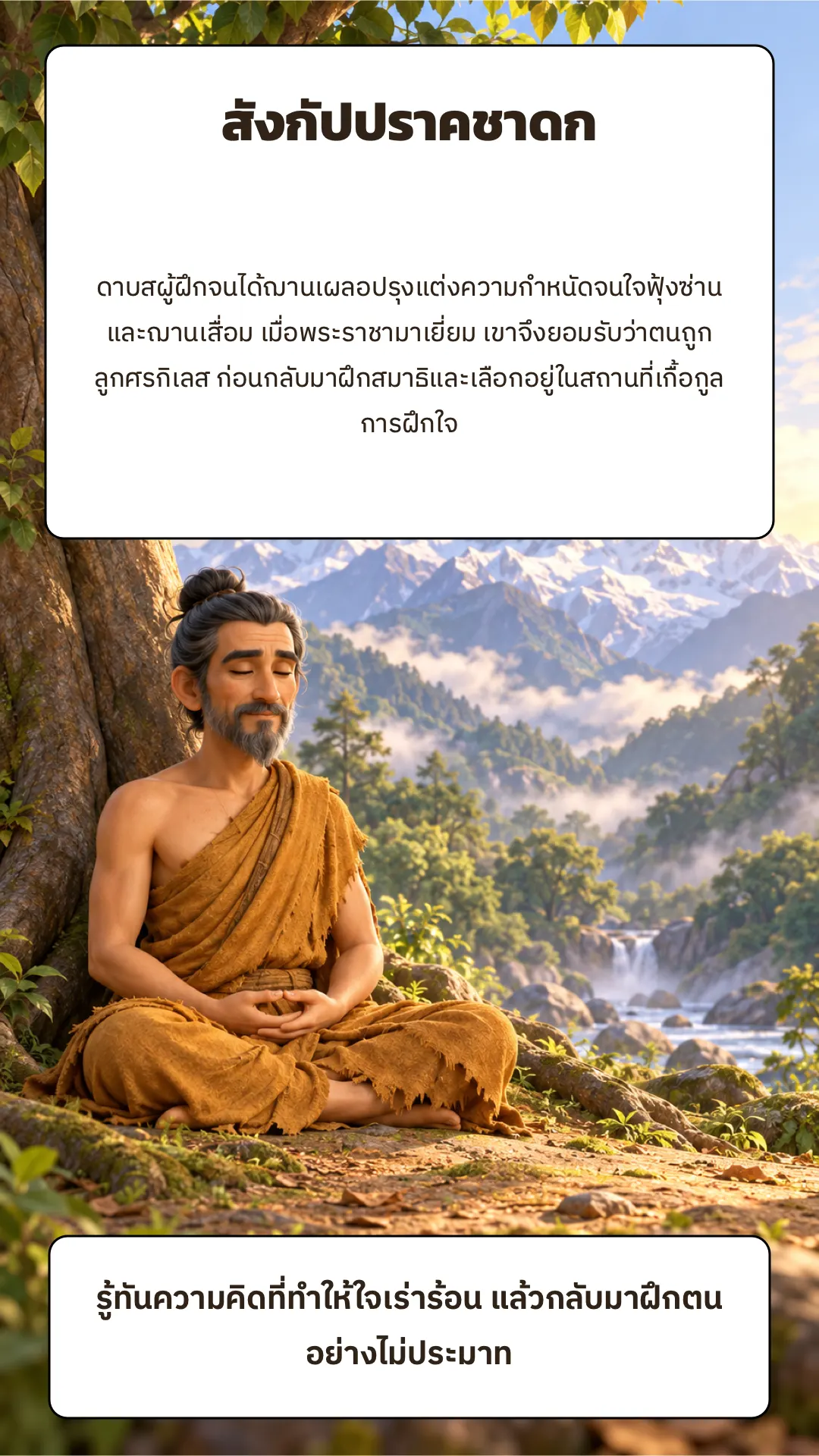 สังกัปปราคชาดก ปกหลัง