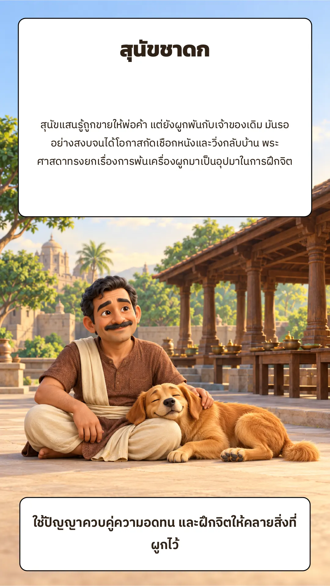 สุนัขชาดก ปกหลัง
