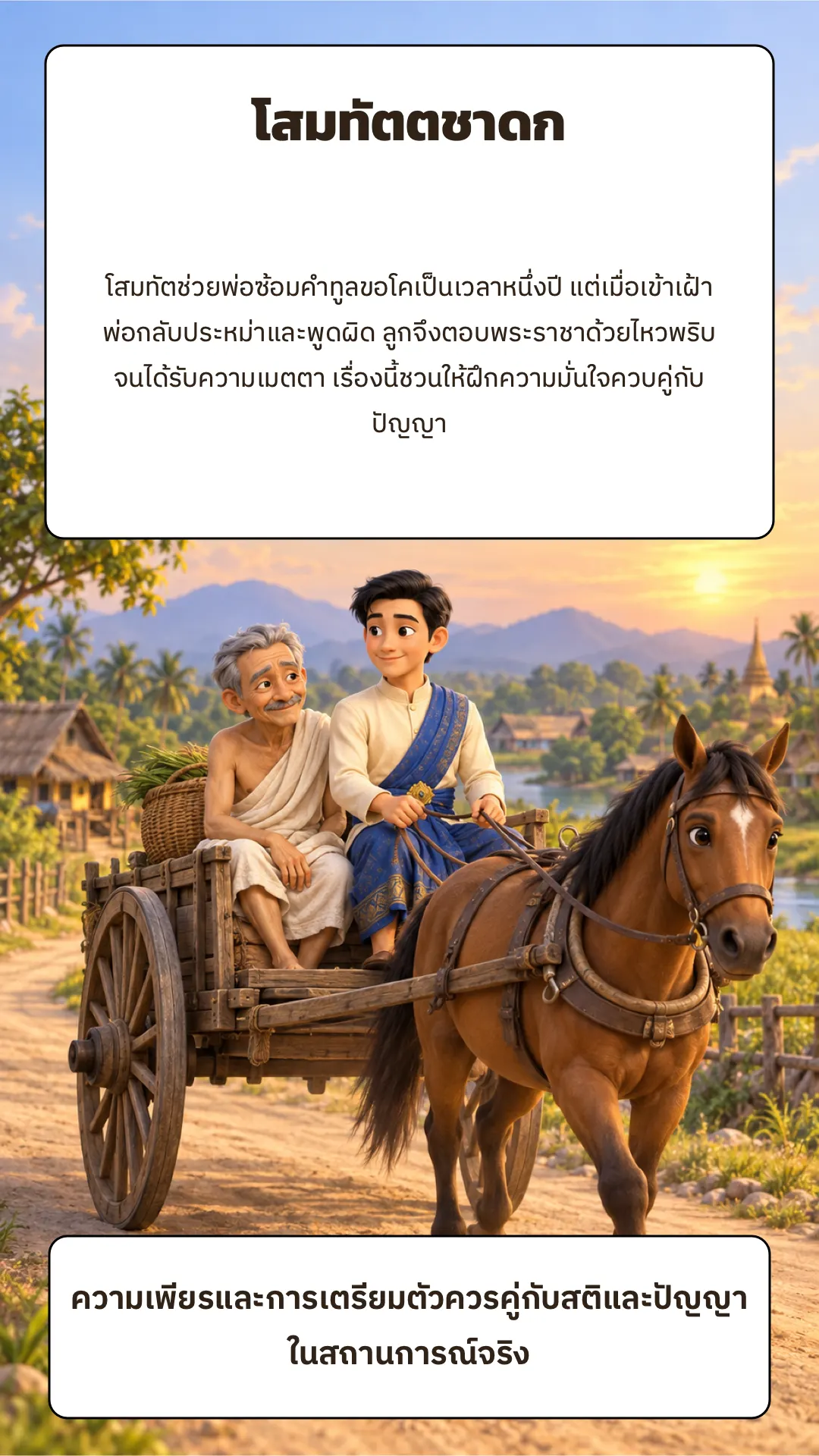โสมทัตตชาดก ปกหลัง