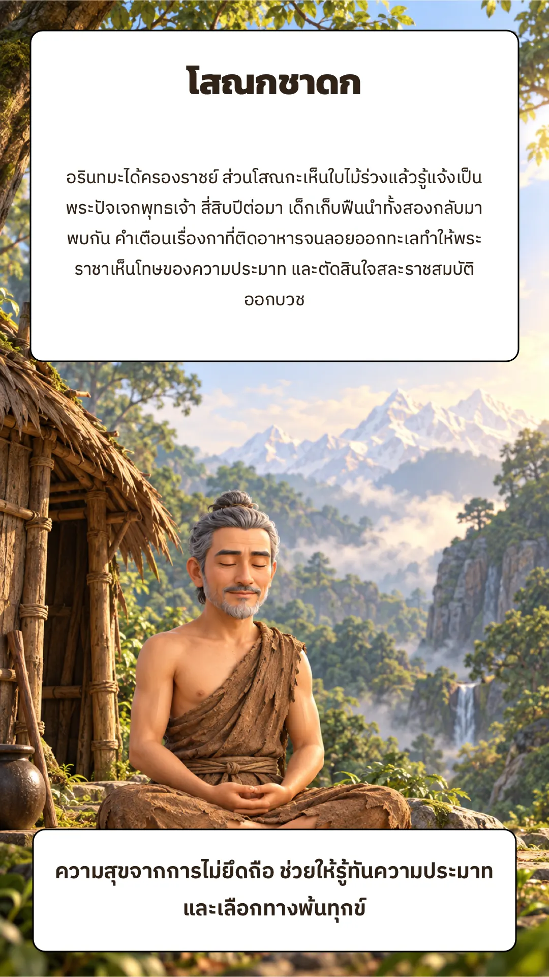 โสณกชาดก ปกหลัง