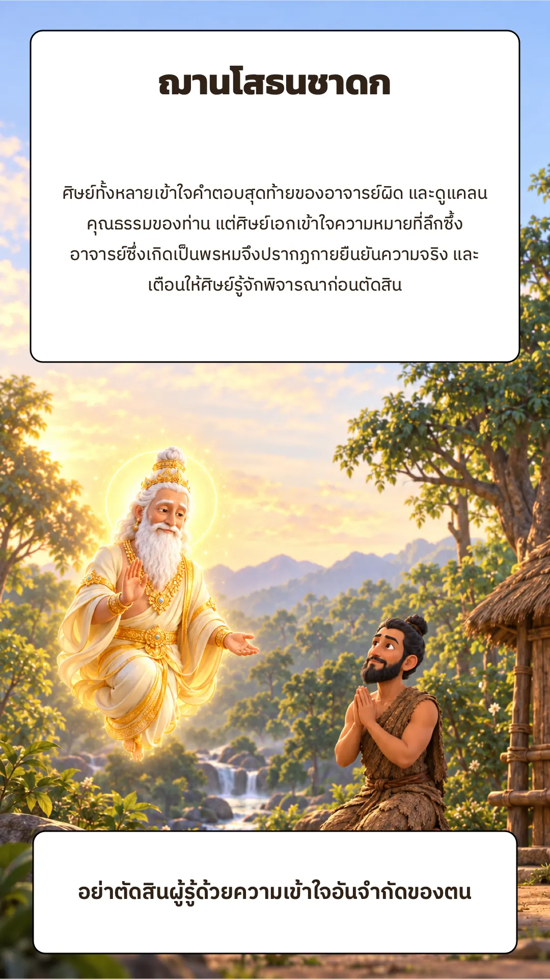 ฌานโสธนชาดก ปกหลัง