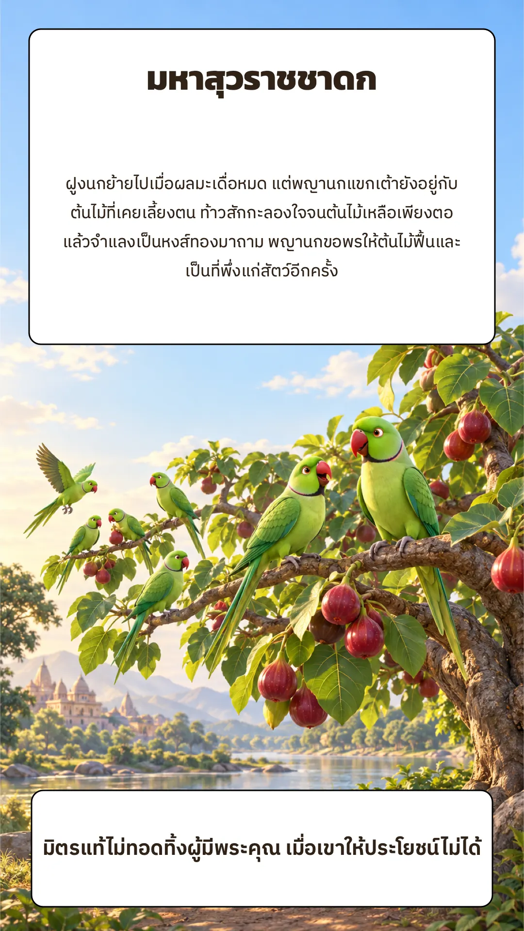 มหาสุวราชชาดก ปกหลัง