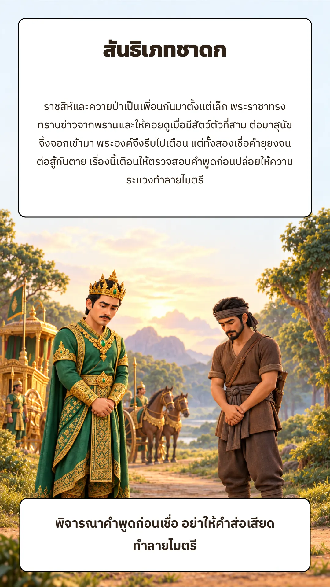 สันธิเภทชาดก ปกหลัง