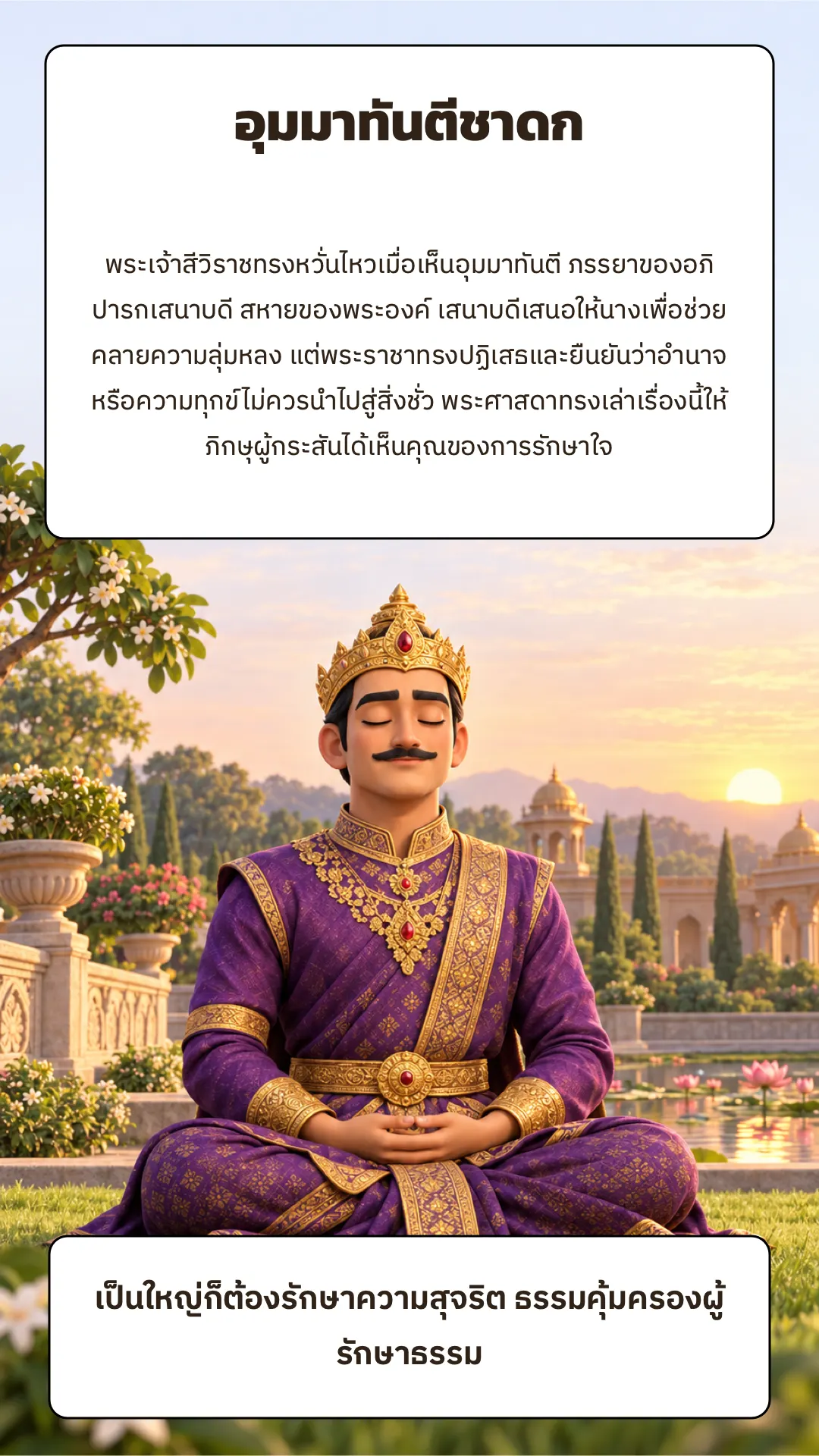 อุมมาทันตีชาดก ปกหลัง