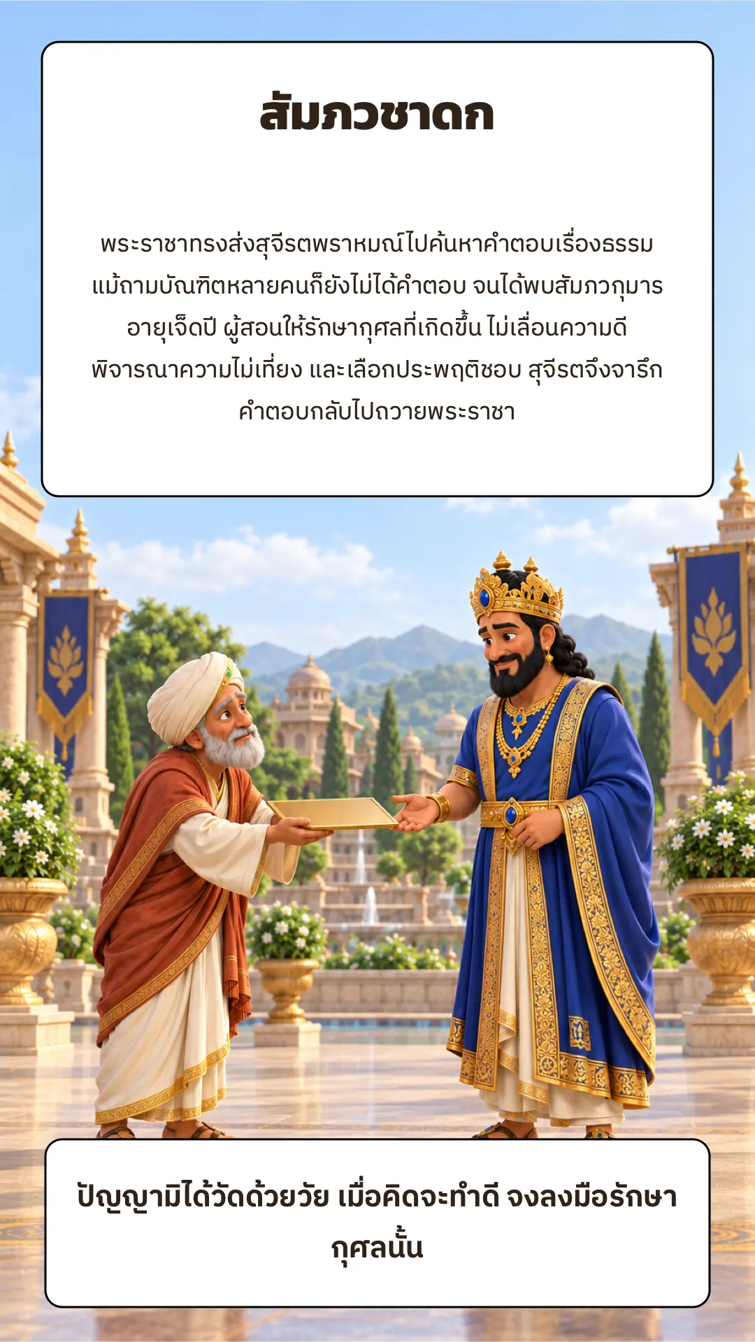 สัมภวชาดก ปกหลัง