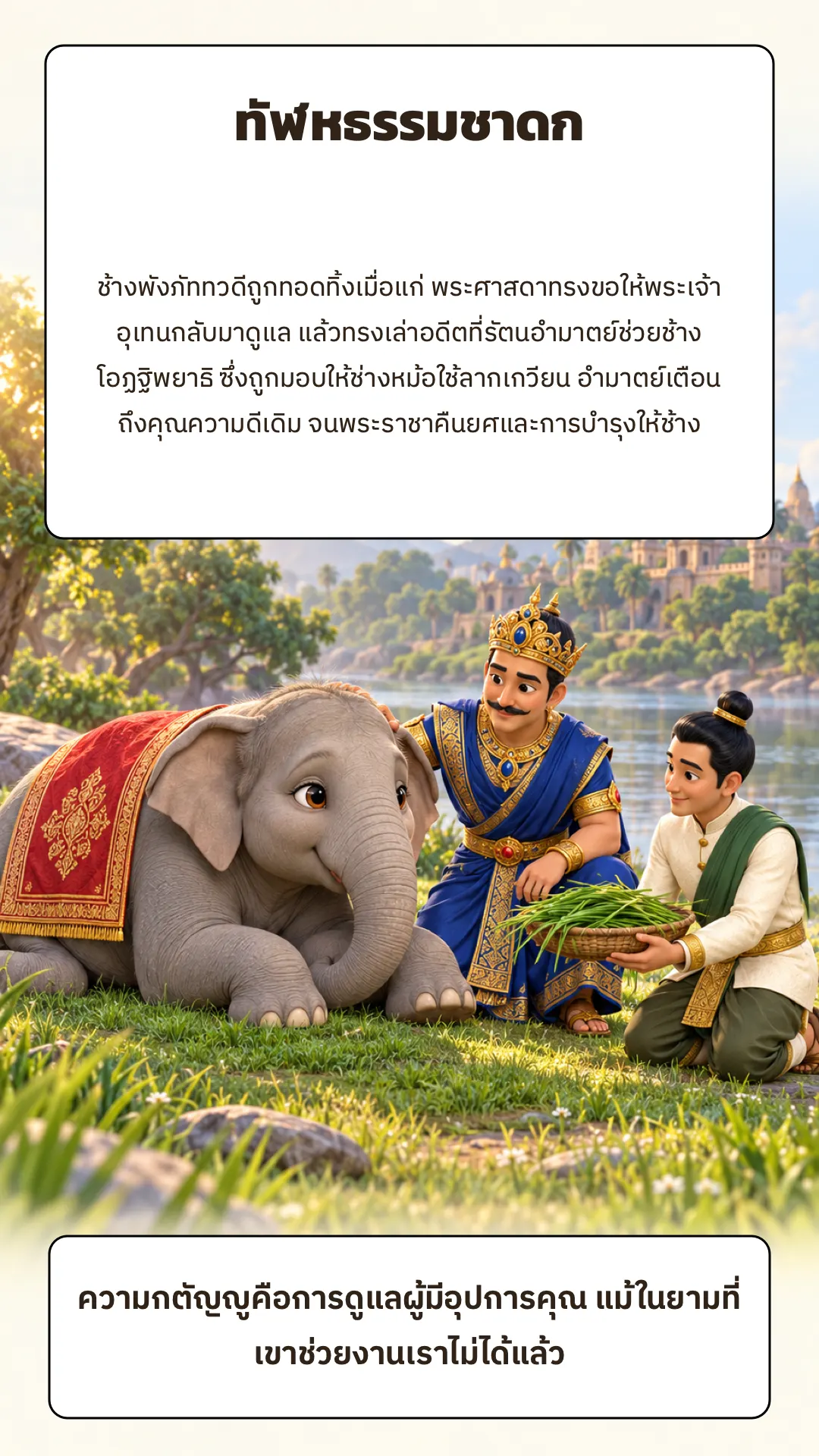 ทัฬหธรรมชาดก ปกหลัง