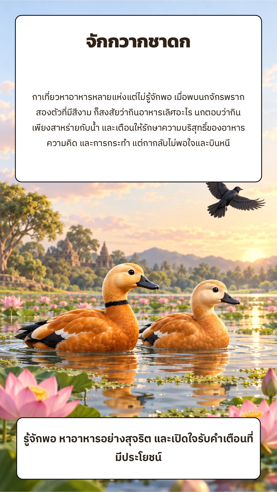 จักกวากชาดก ปกหลัง