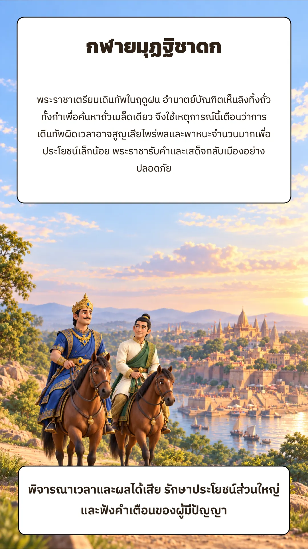 กฬายมุฏฐิชาดก ปกหลัง