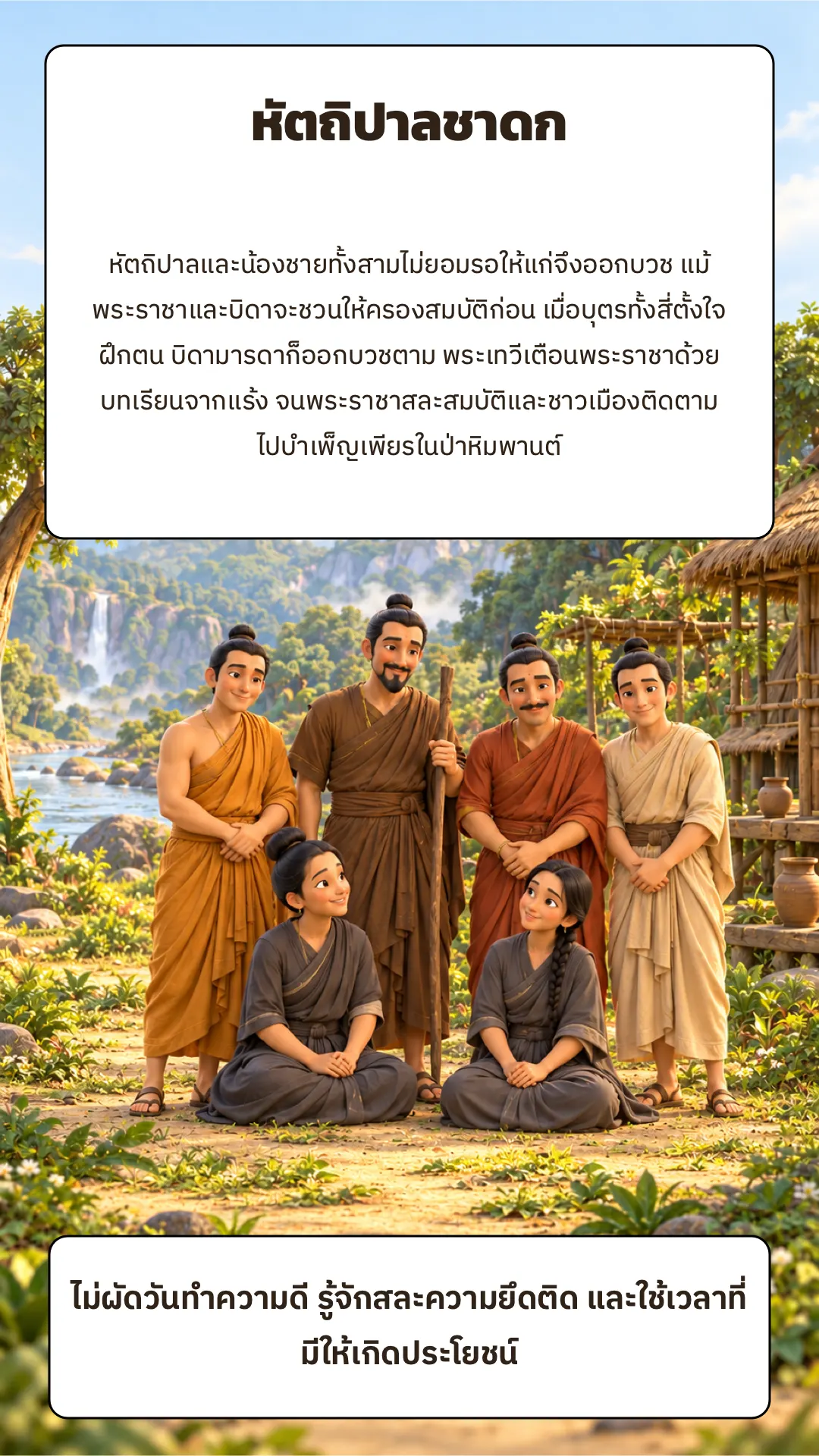 หัตถิปาลชาดก ปกหลัง