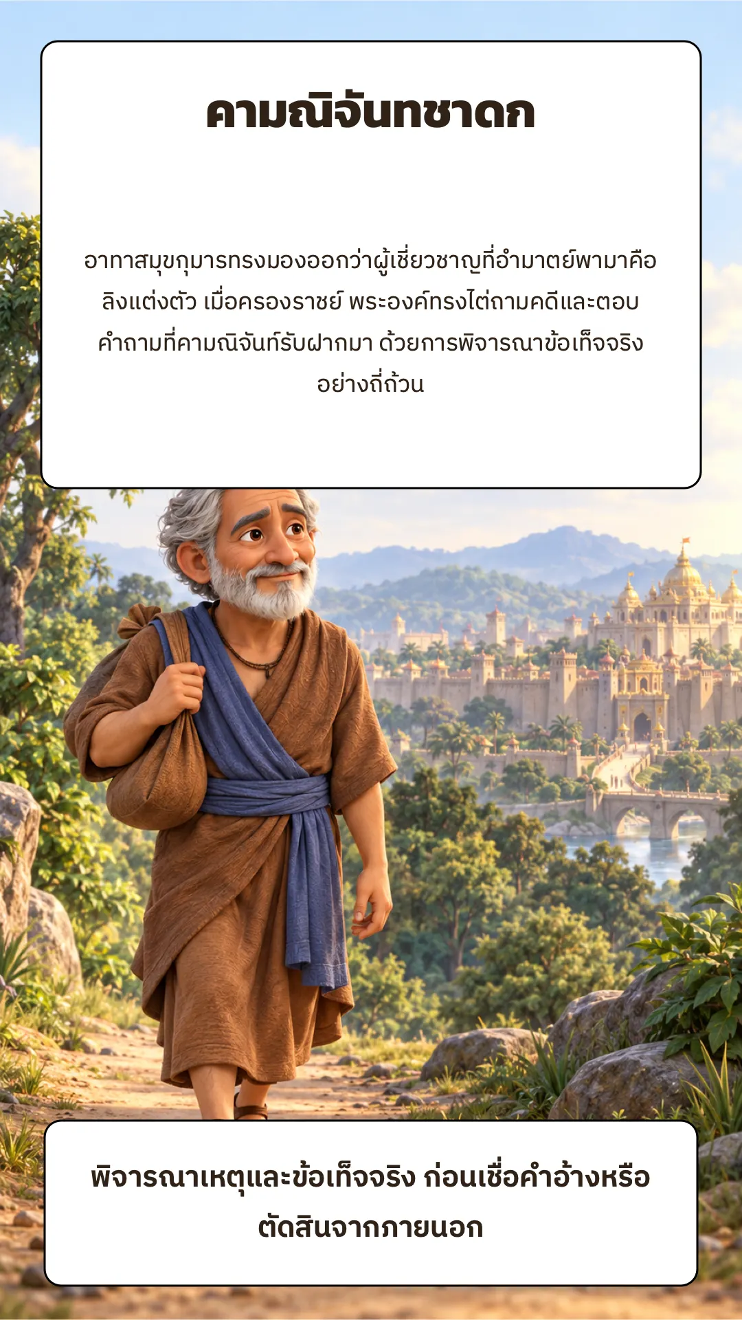 คามณิจันทชาดก ปกหลัง