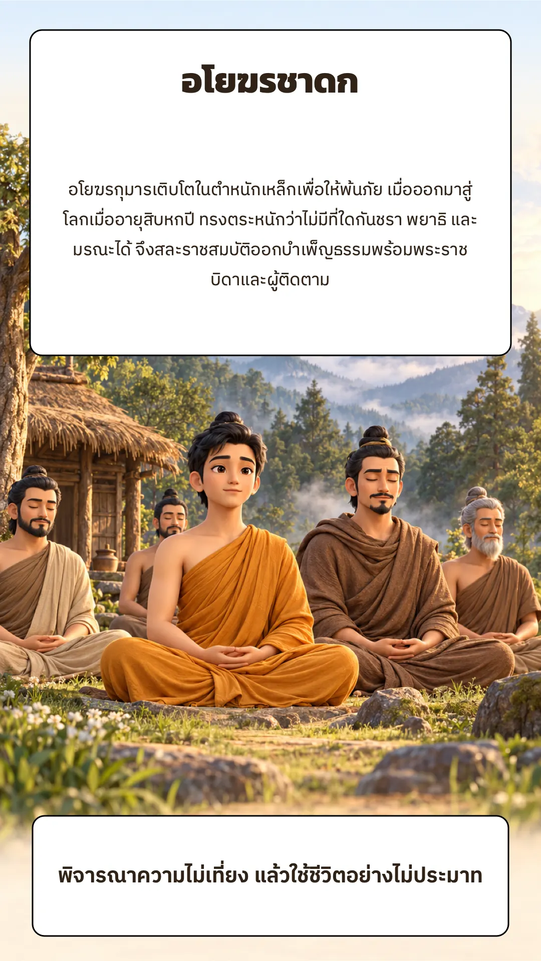 อโยฆรชาดก ปกหลัง