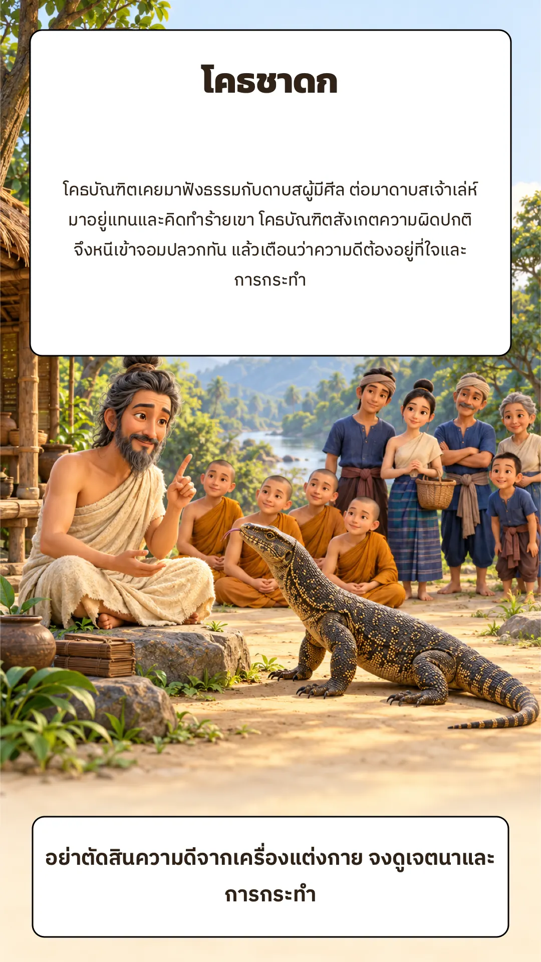 โคธชาดก ปกหลัง