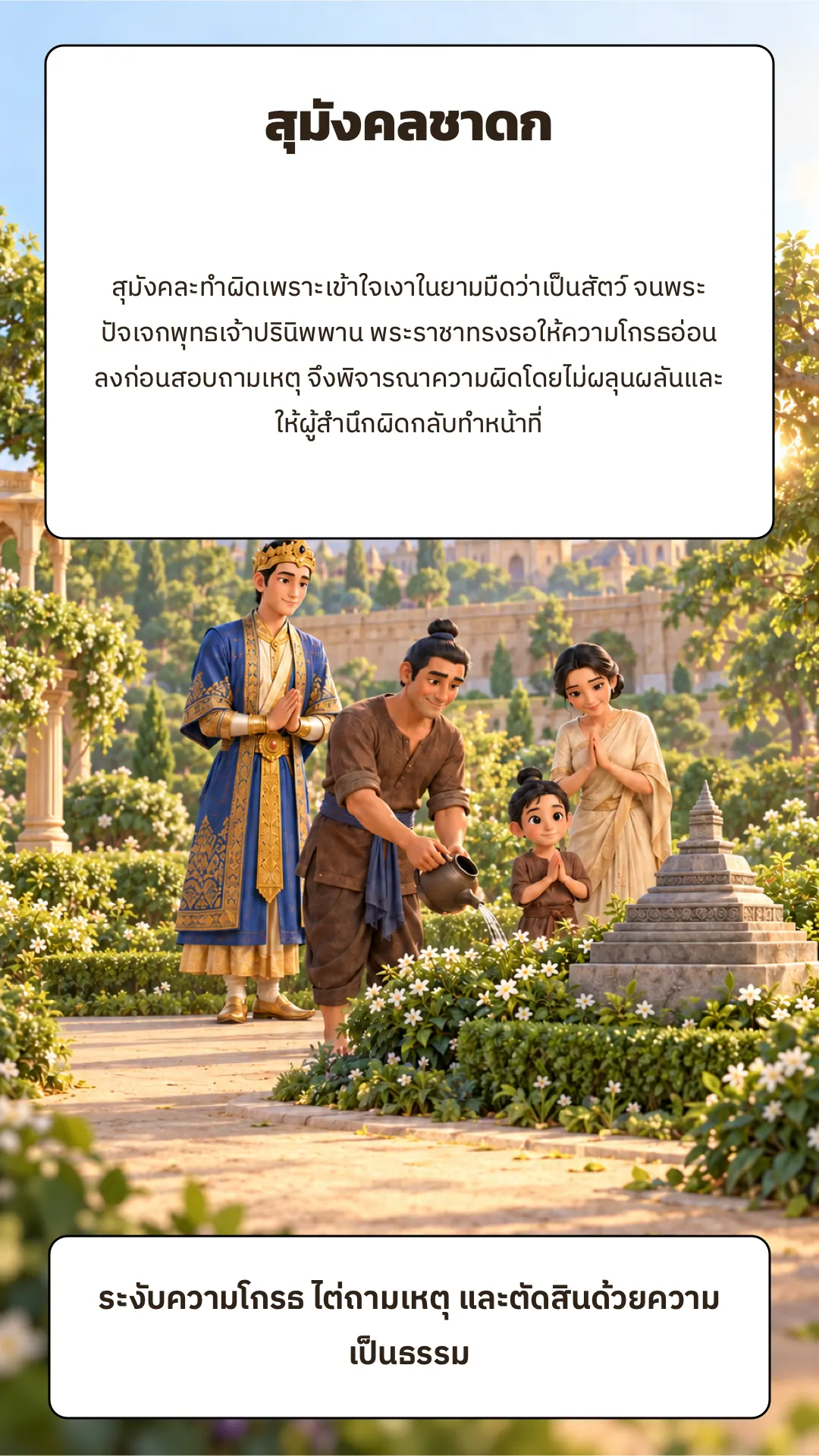 สุมังคลชาดก ปกหลัง
