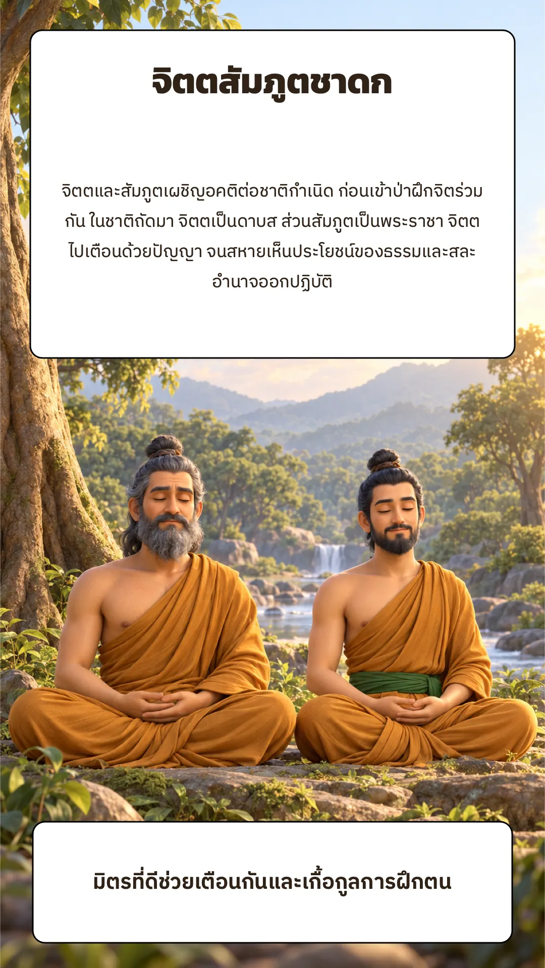 จิตตสัมภูตชาดก ปกหลัง