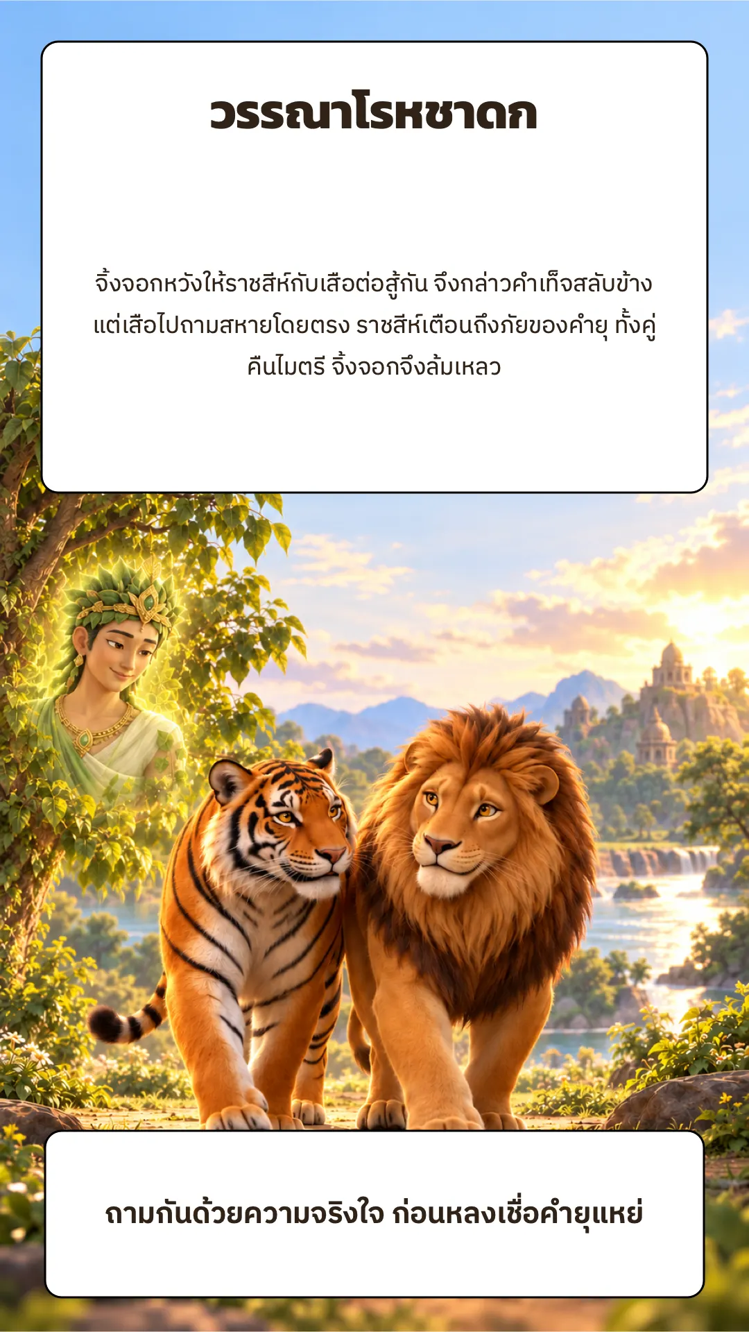 วรรณาโรหชาดก ปกหลัง