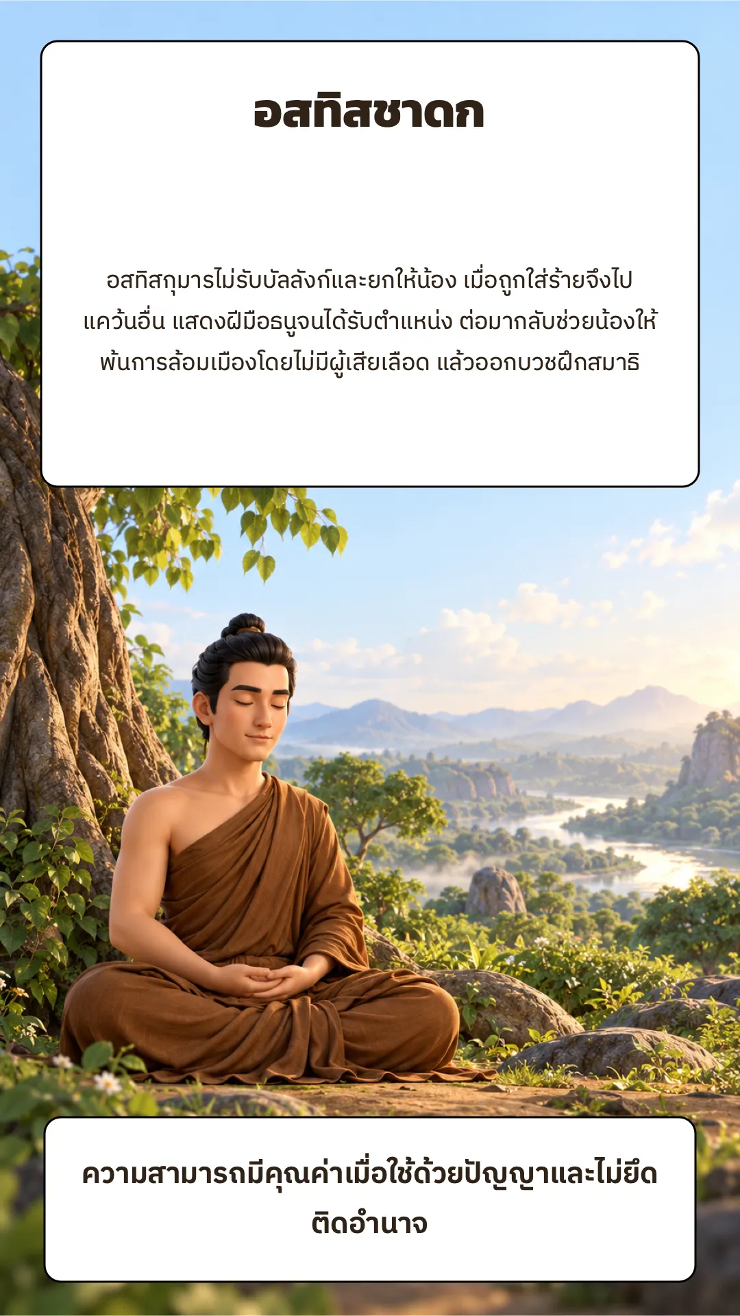 อสทิสชาดก ปกหลัง