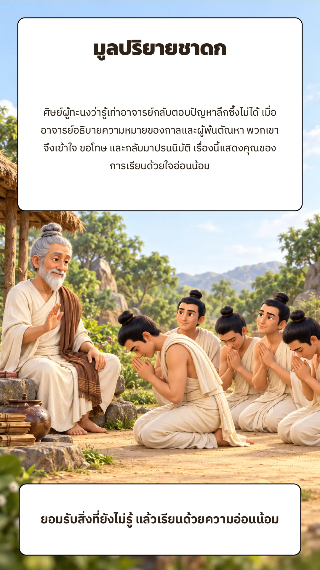 มูลปริยายชาดก ปกหลัง