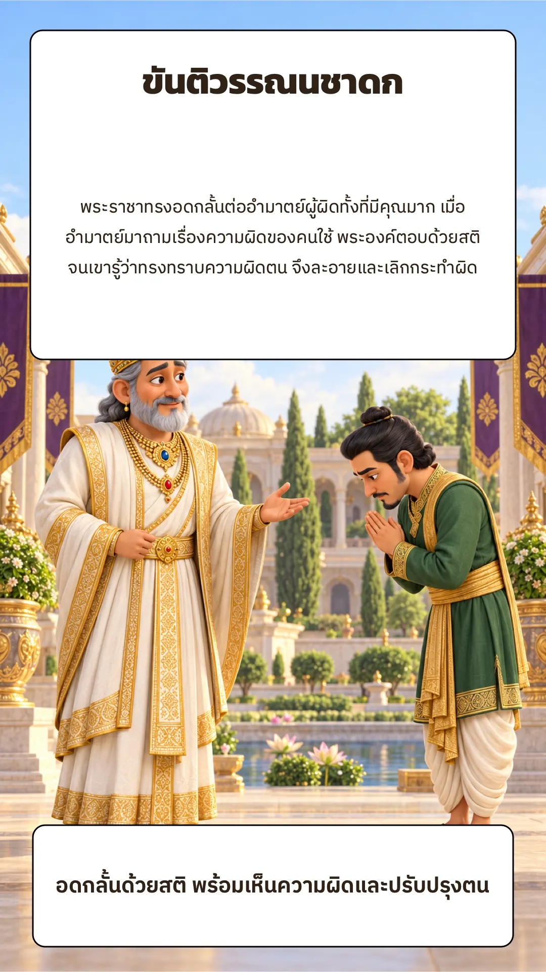 ขันติวรรณนชาดก ปกหลัง