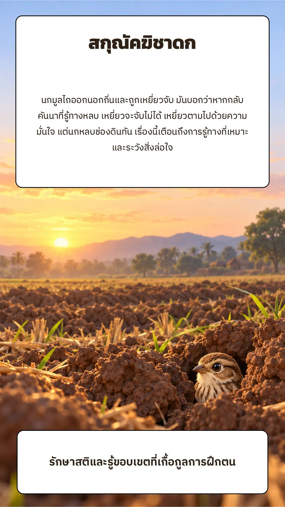 สกุณัคฆิชาดก ปกหลัง