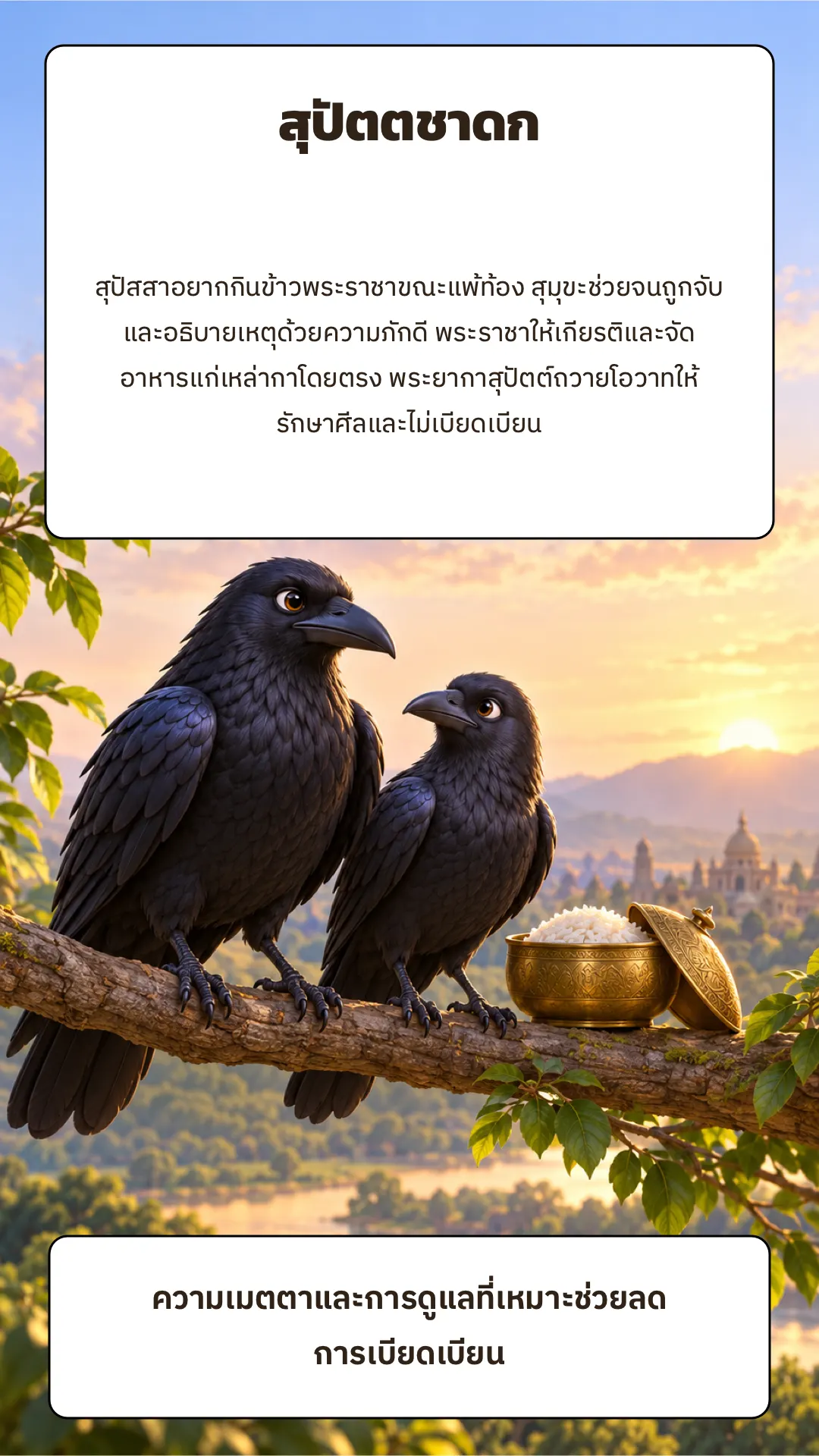 สุปัตตชาดก ปกหลัง