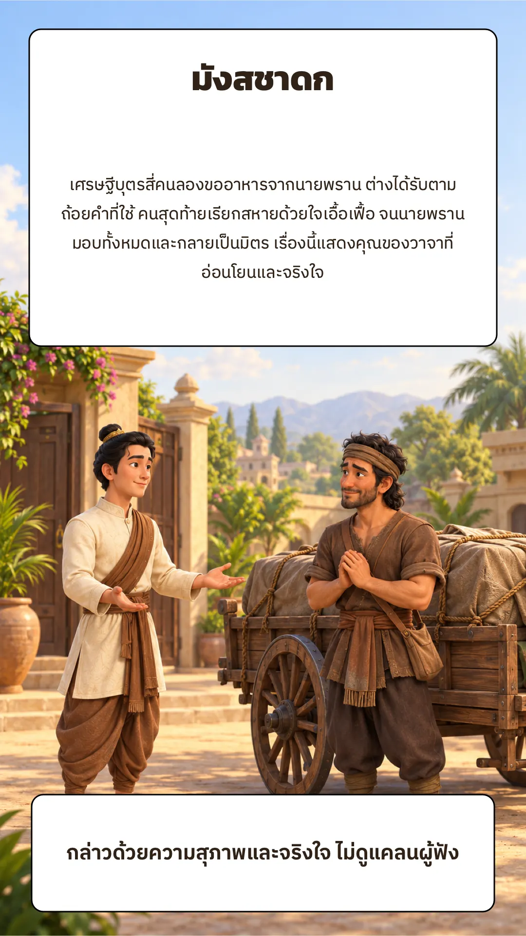 มังสชาดก ปกหลัง