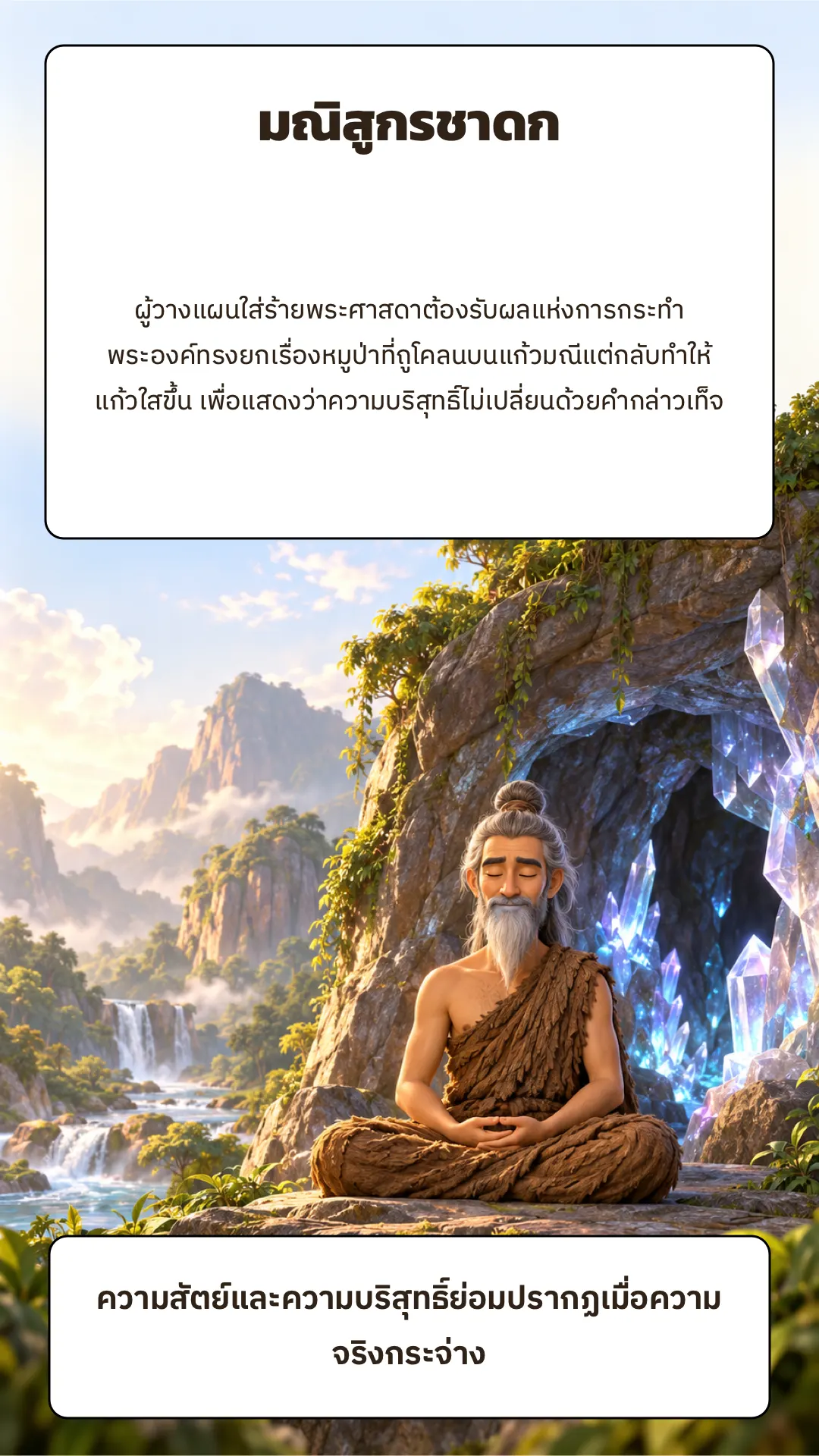 มณิสูกรชาดก ปกหลัง