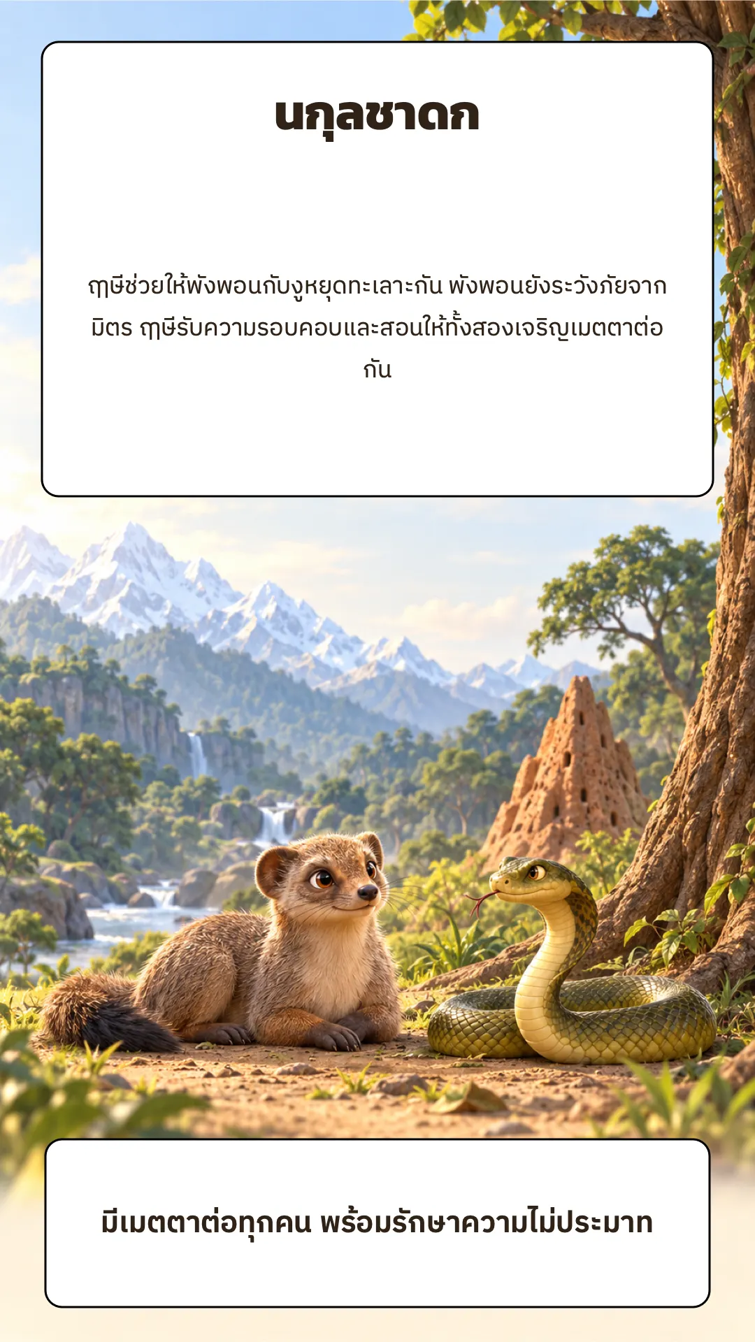 นกุลชาดก ปกหลัง