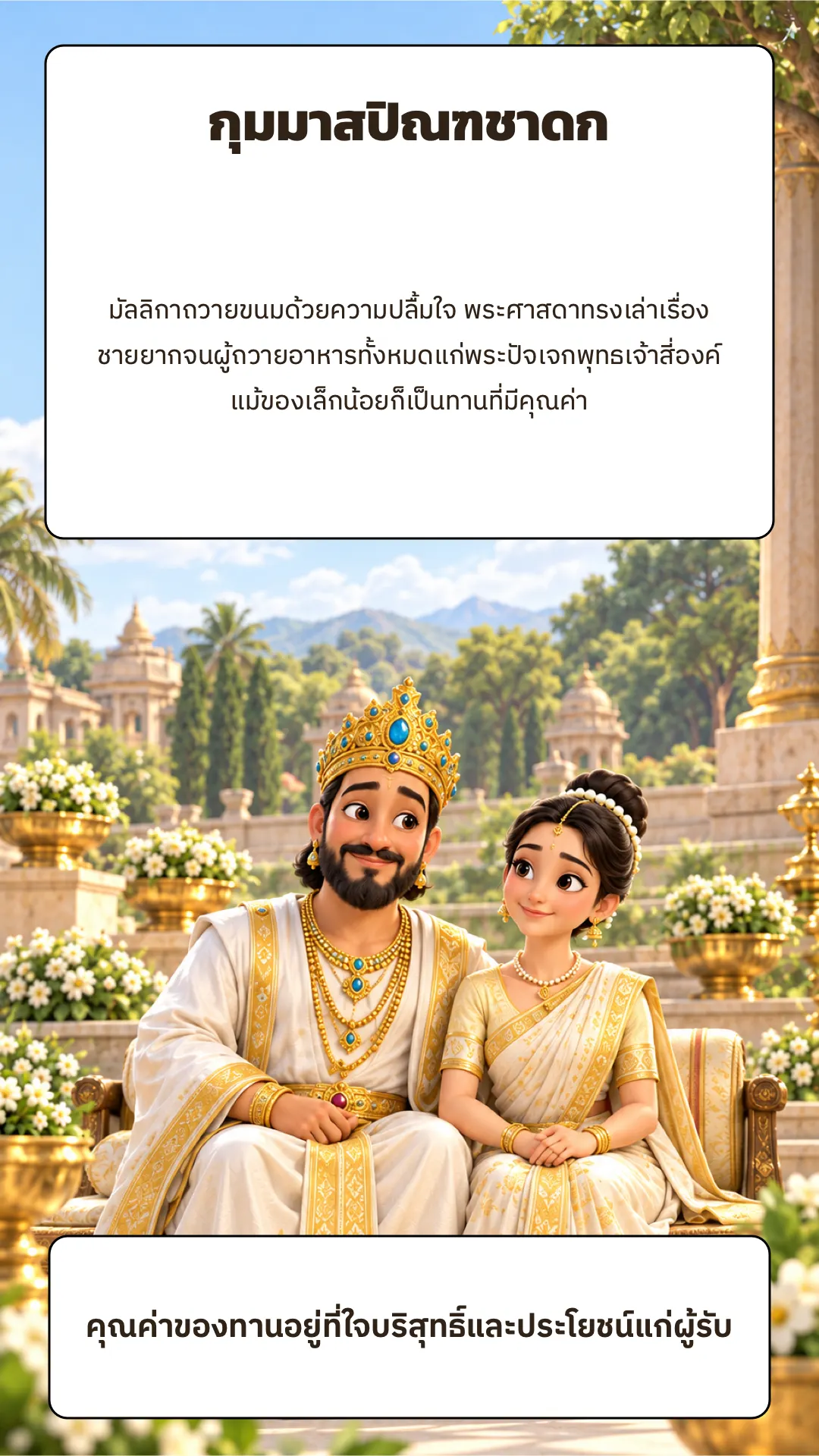 กุมมาสปิณฑชาดก ปกหลัง