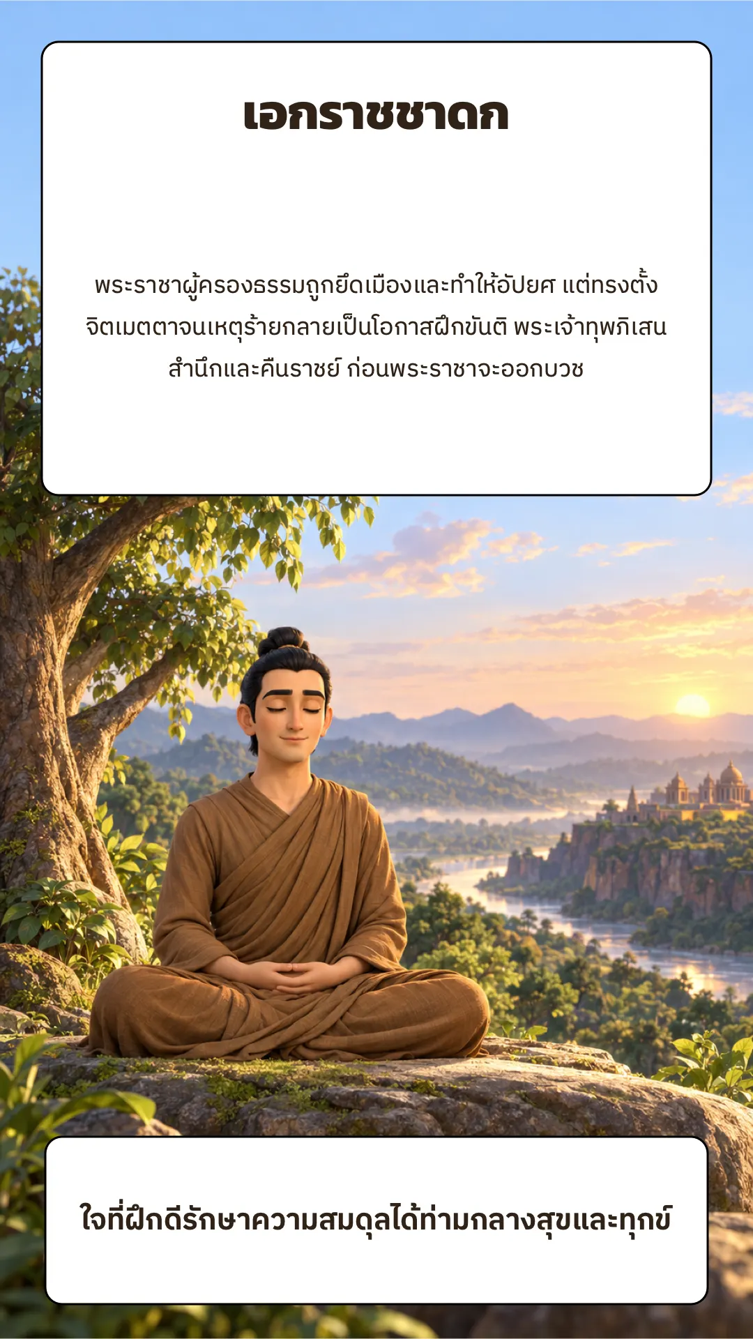 เอกราชชาดก ปกหลัง