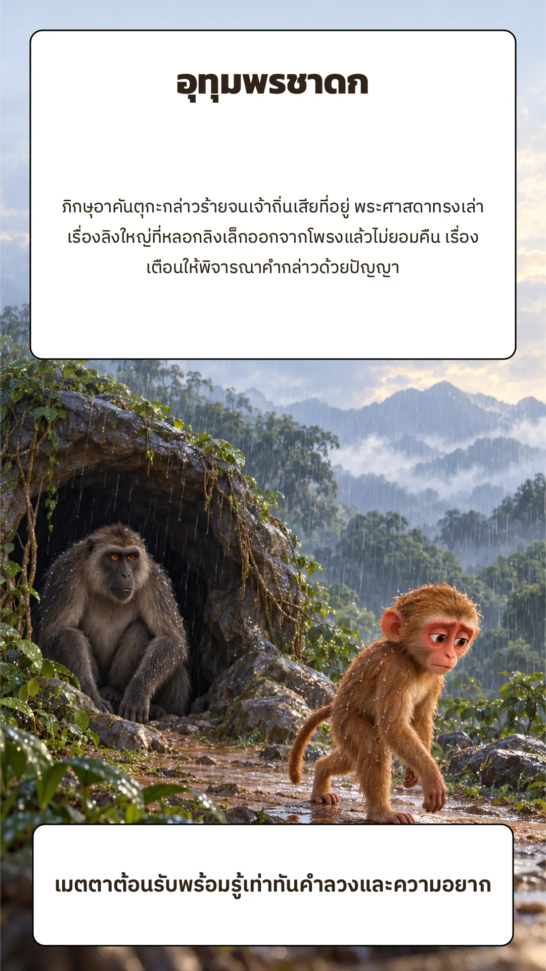 อุทุมพรชาดก ปกหลัง