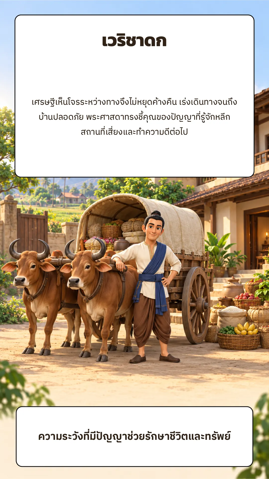 เวริชาดก ปกหลัง