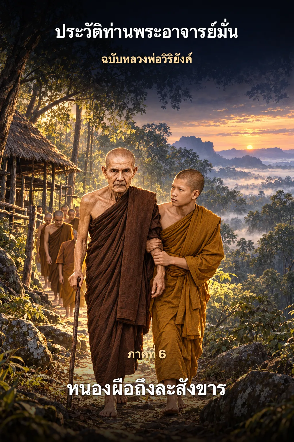 ปกเรื่อง หลวงปู่มั่น ภูริทตฺโต ภาค 6